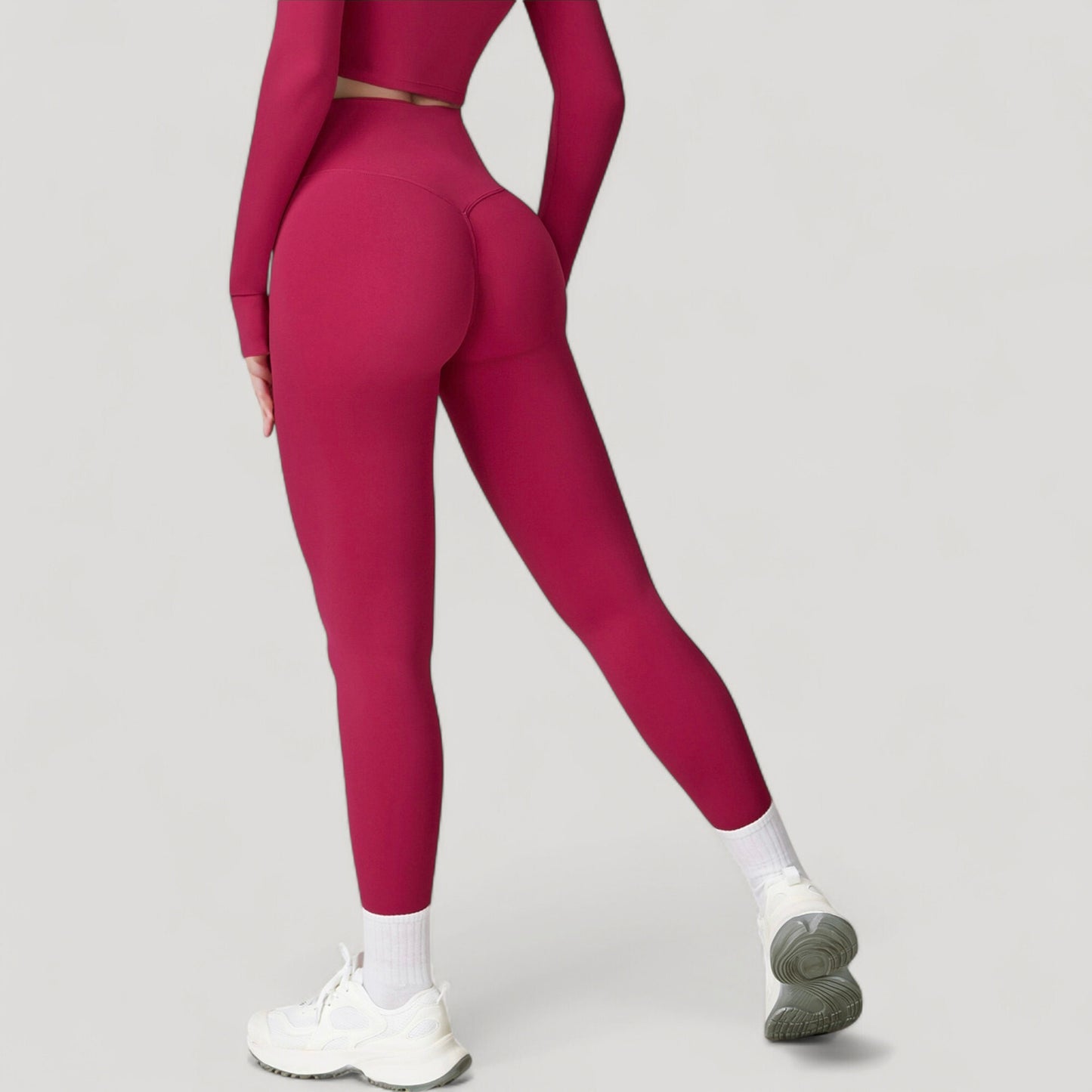High Waist Compression Leggings with Seamless Fit and Sculpting Stretch Fabric