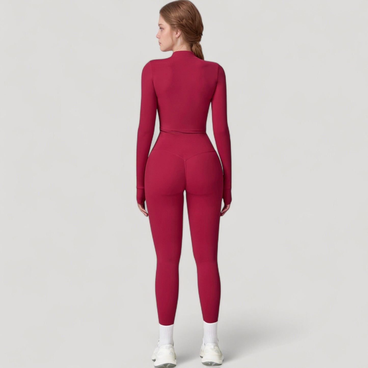 High Waist Compression Leggings with Seamless Fit and Sculpting Stretch Fabric