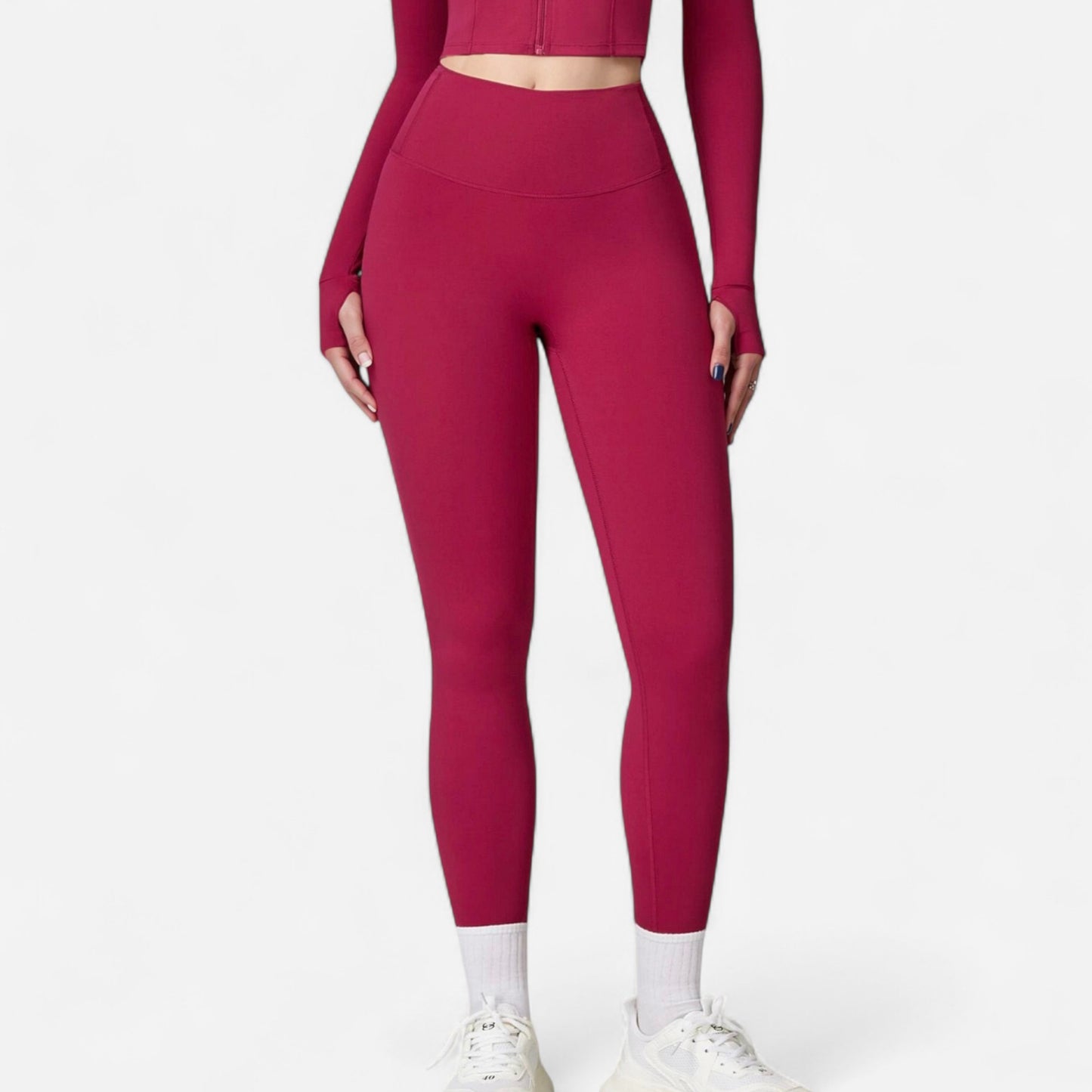 High Waist Compression Leggings with Seamless Fit and Sculpting Stretch Fabric