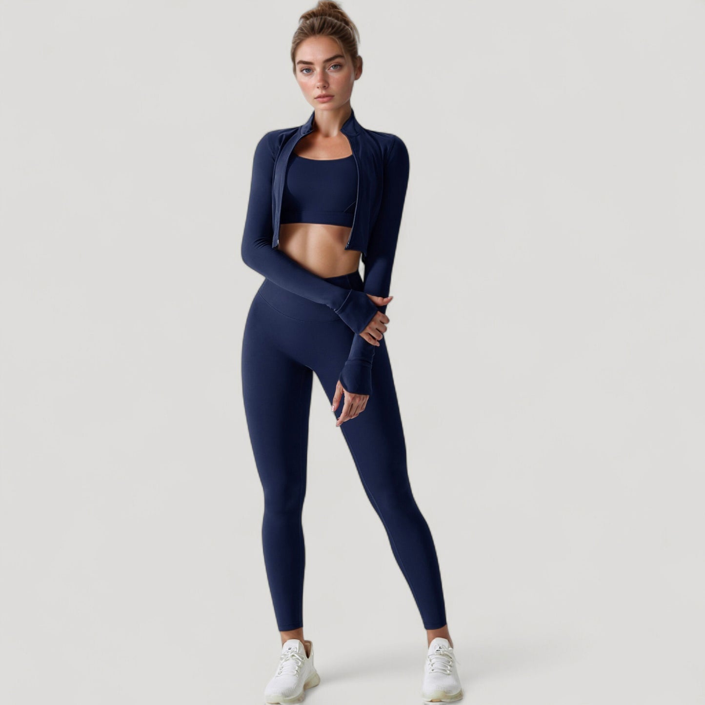 High Waist Compression Leggings with Seamless Fit and Sculpting Stretch Fabric