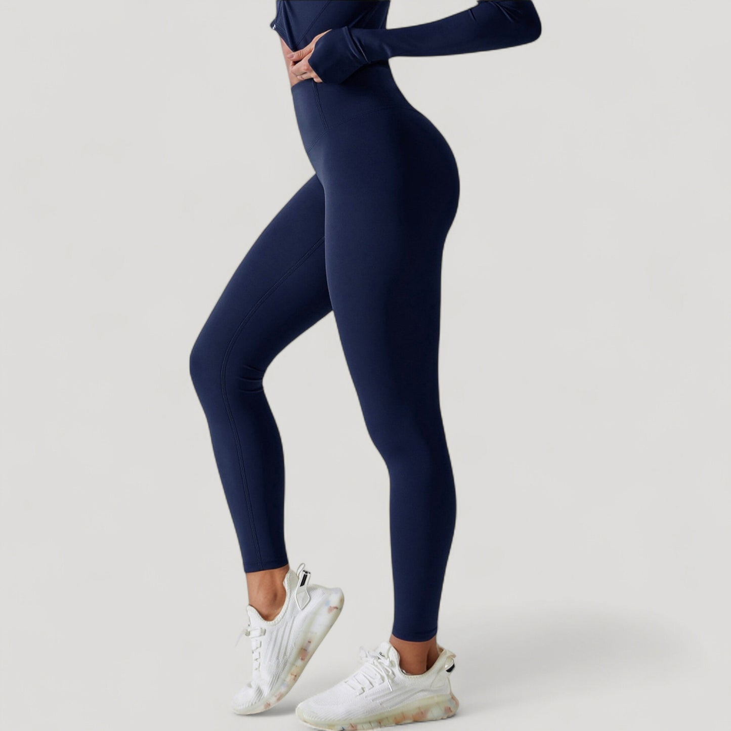 High Waist Compression Leggings with Seamless Fit and Sculpting Stretch Fabric