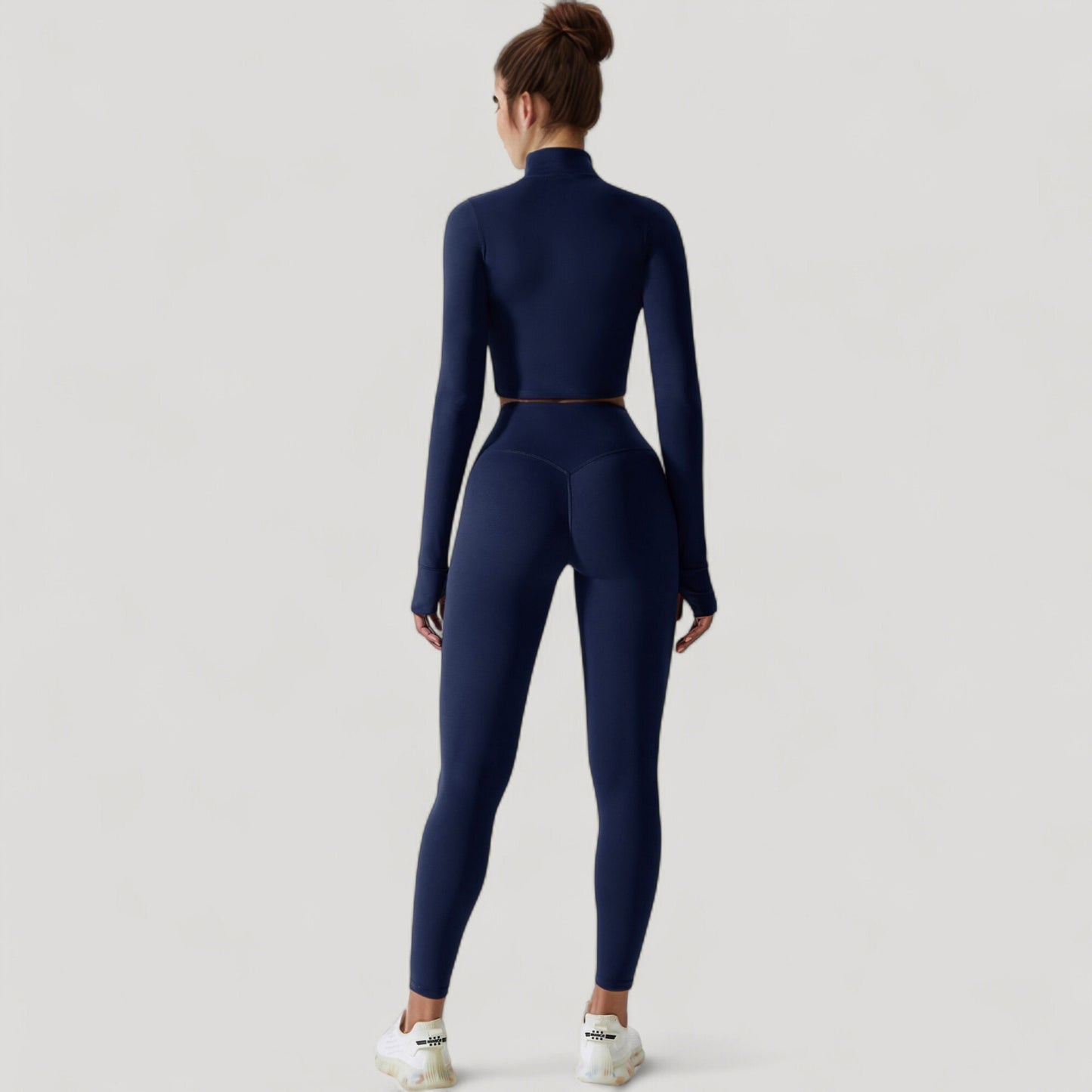 High Waist Compression Leggings with Seamless Fit and Sculpting Stretch Fabric