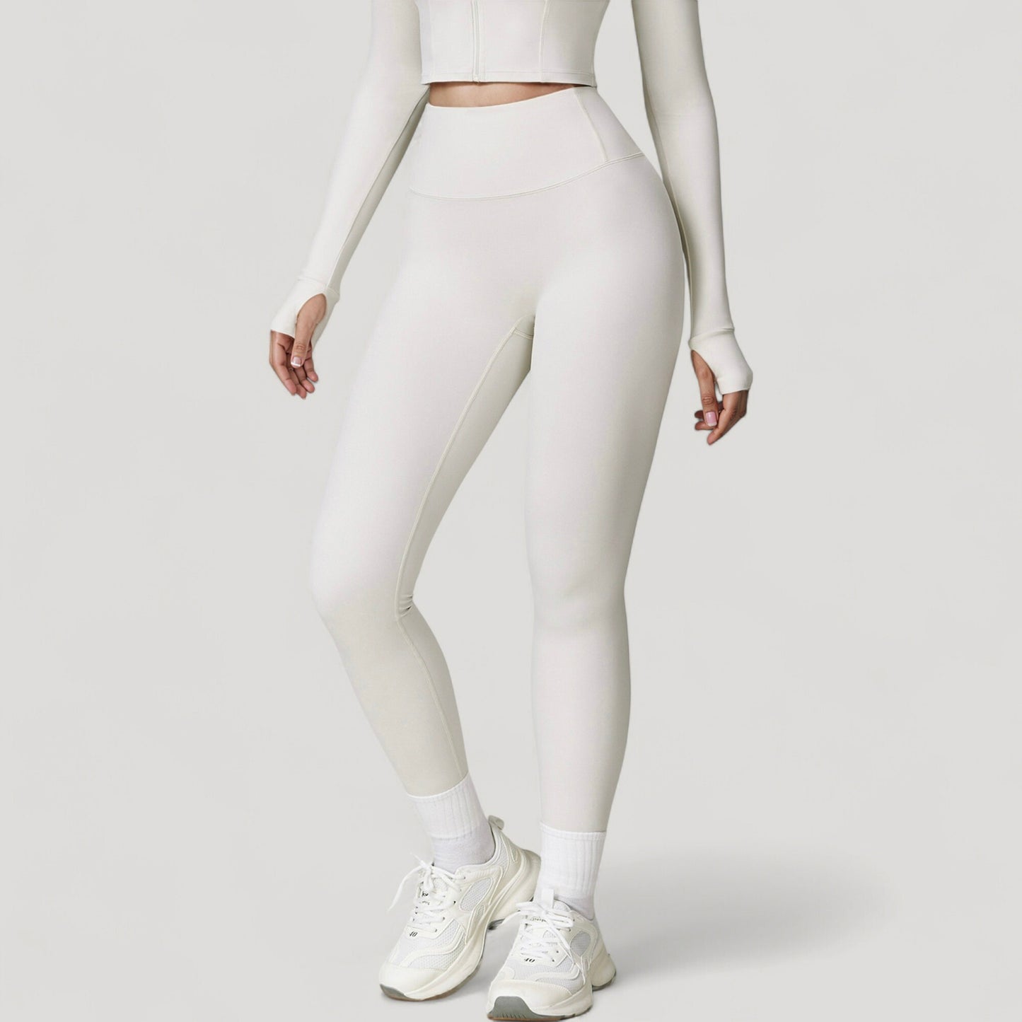 High Waist Compression Leggings with Seamless Fit and Sculpting Stretch Fabric