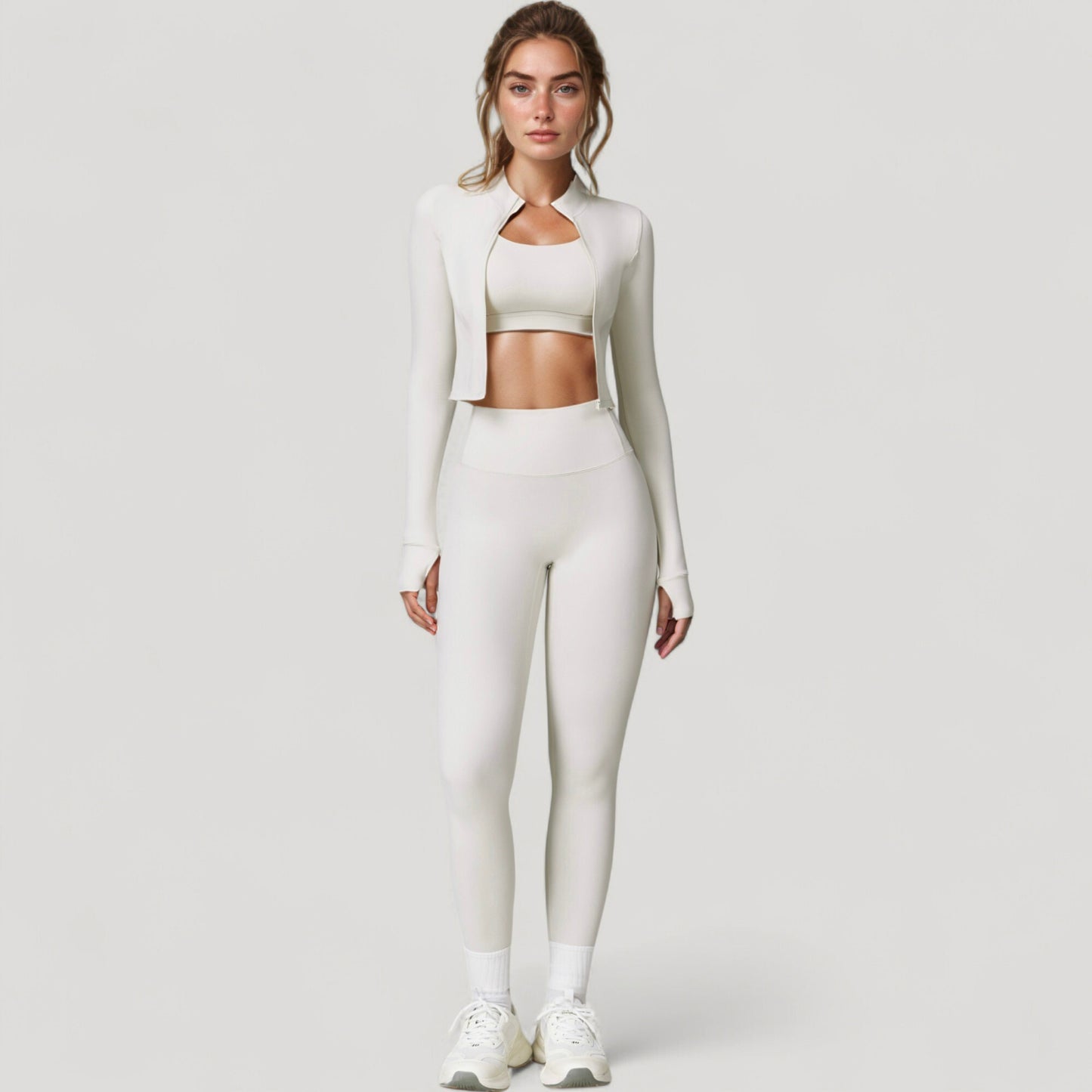 High Waist Compression Leggings with Seamless Fit and Sculpting Stretch Fabric