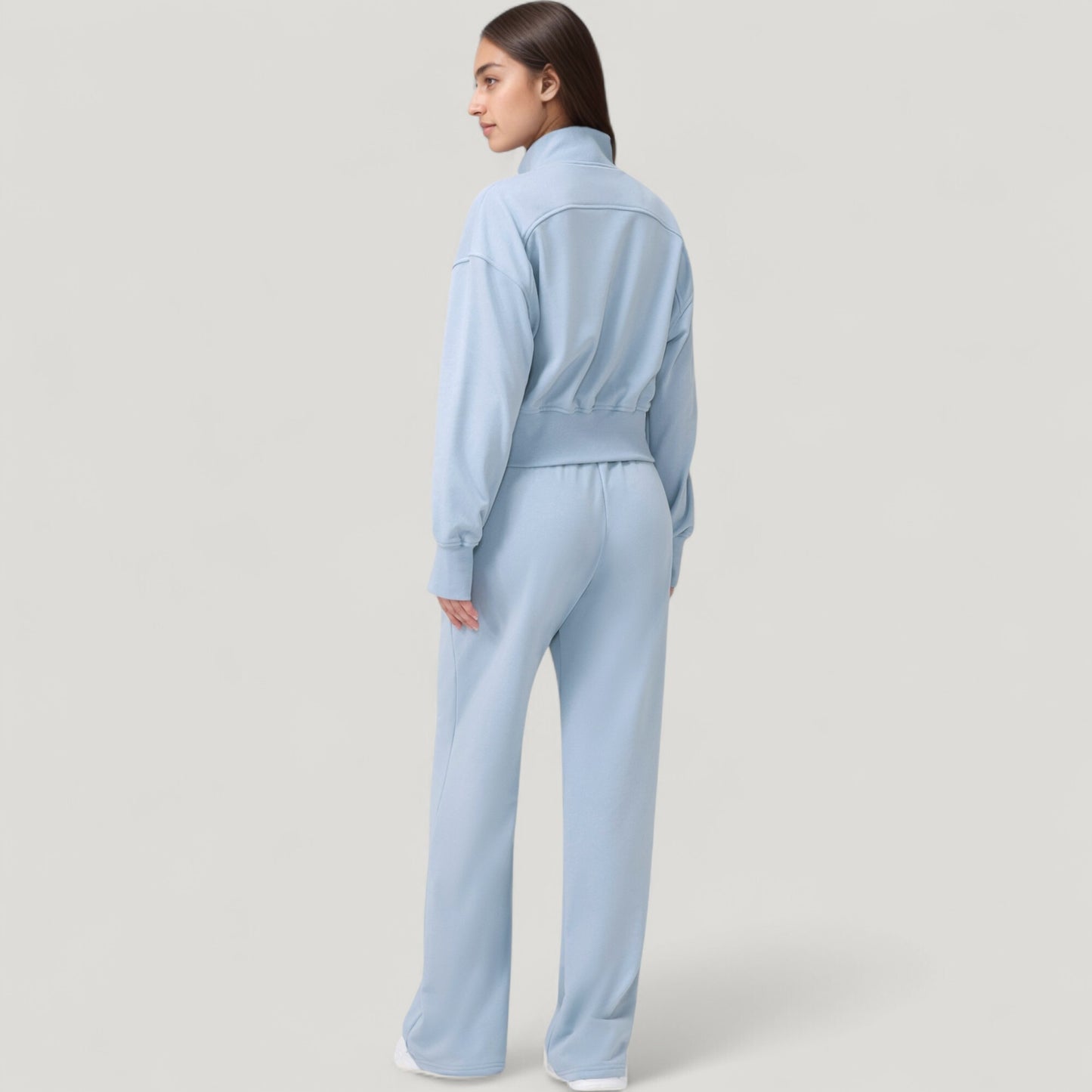 Wide Leg Lounge Pants with Elastic Waistband and Adjustable Drawstring Closure