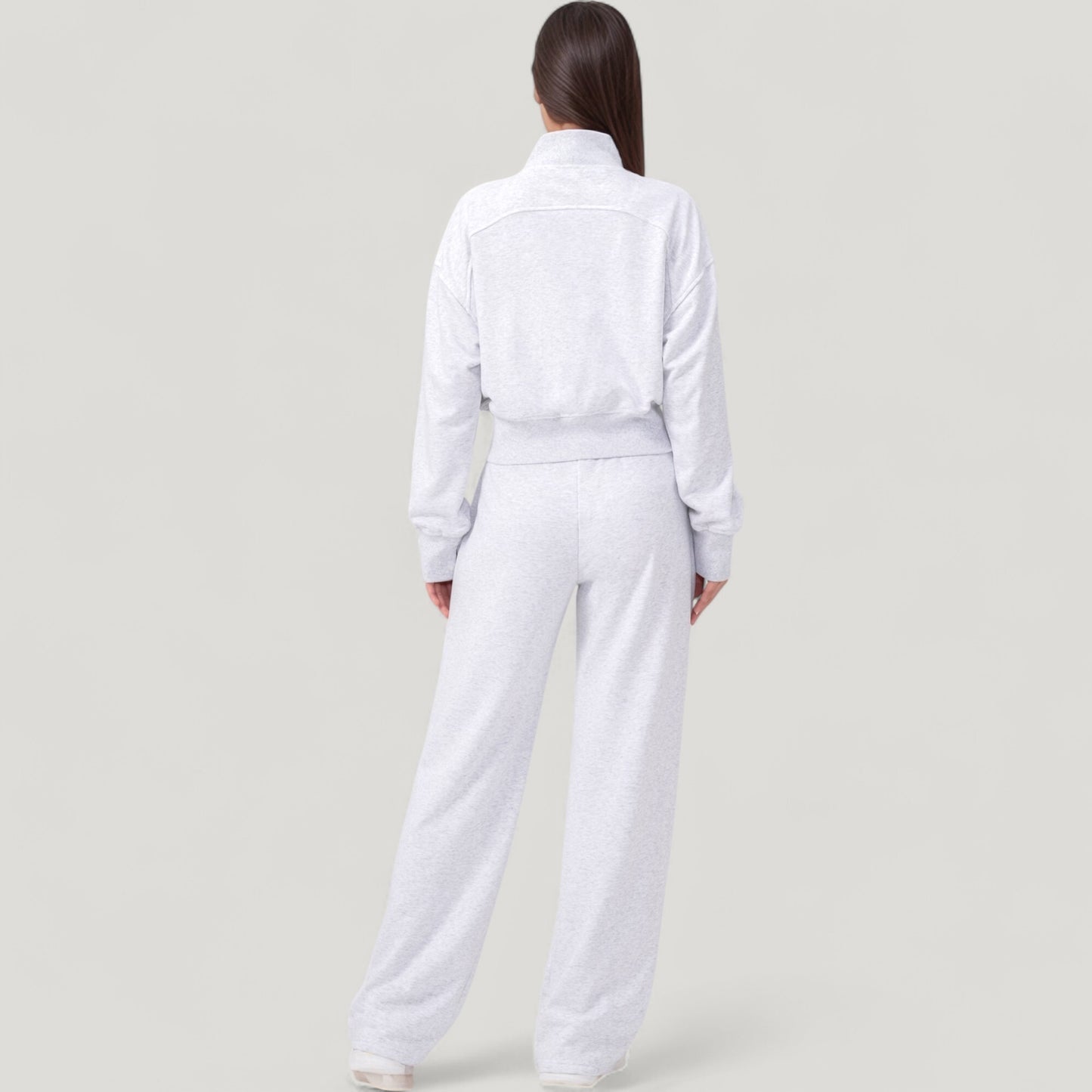 Wide Leg Lounge Pants with Elastic Waistband and Adjustable Drawstring Closure