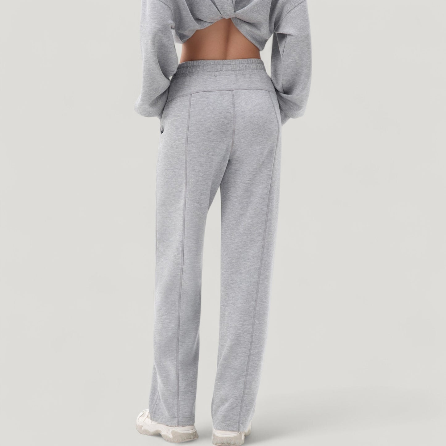 Wide Leg Lounge Pants with Elastic Drawstring Waist