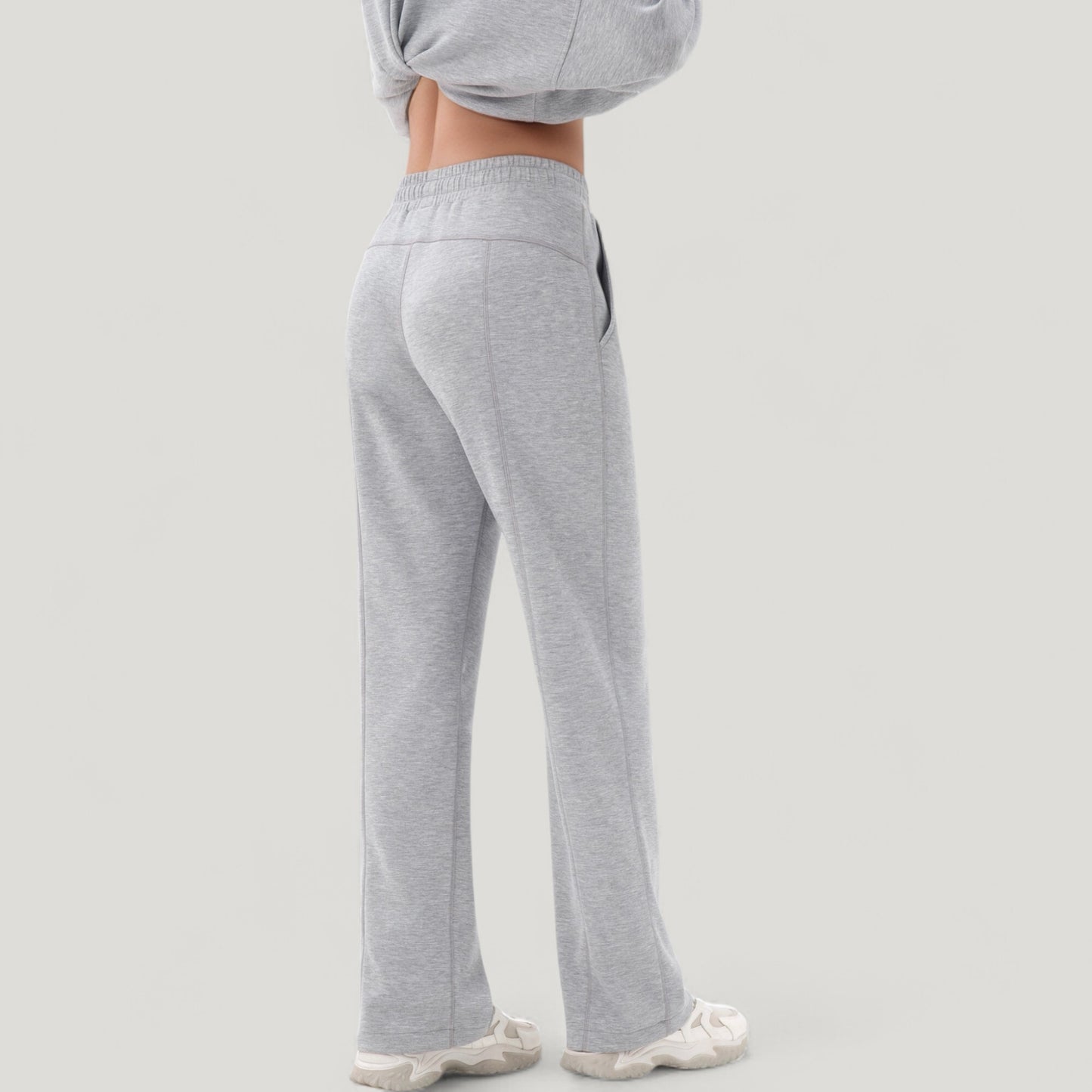 Wide Leg Lounge Pants with Elastic Drawstring Waist