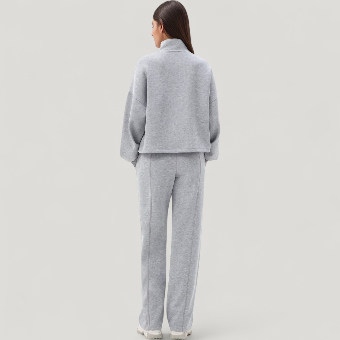 Wide Leg Lounge Pants with Elastic Drawstring Waist