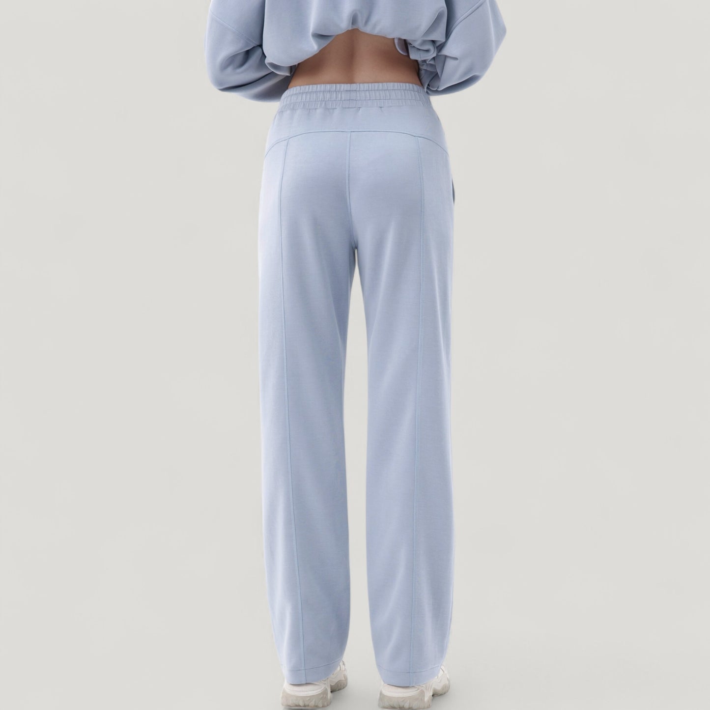 Wide Leg Lounge Pants with Elastic Drawstring Waist