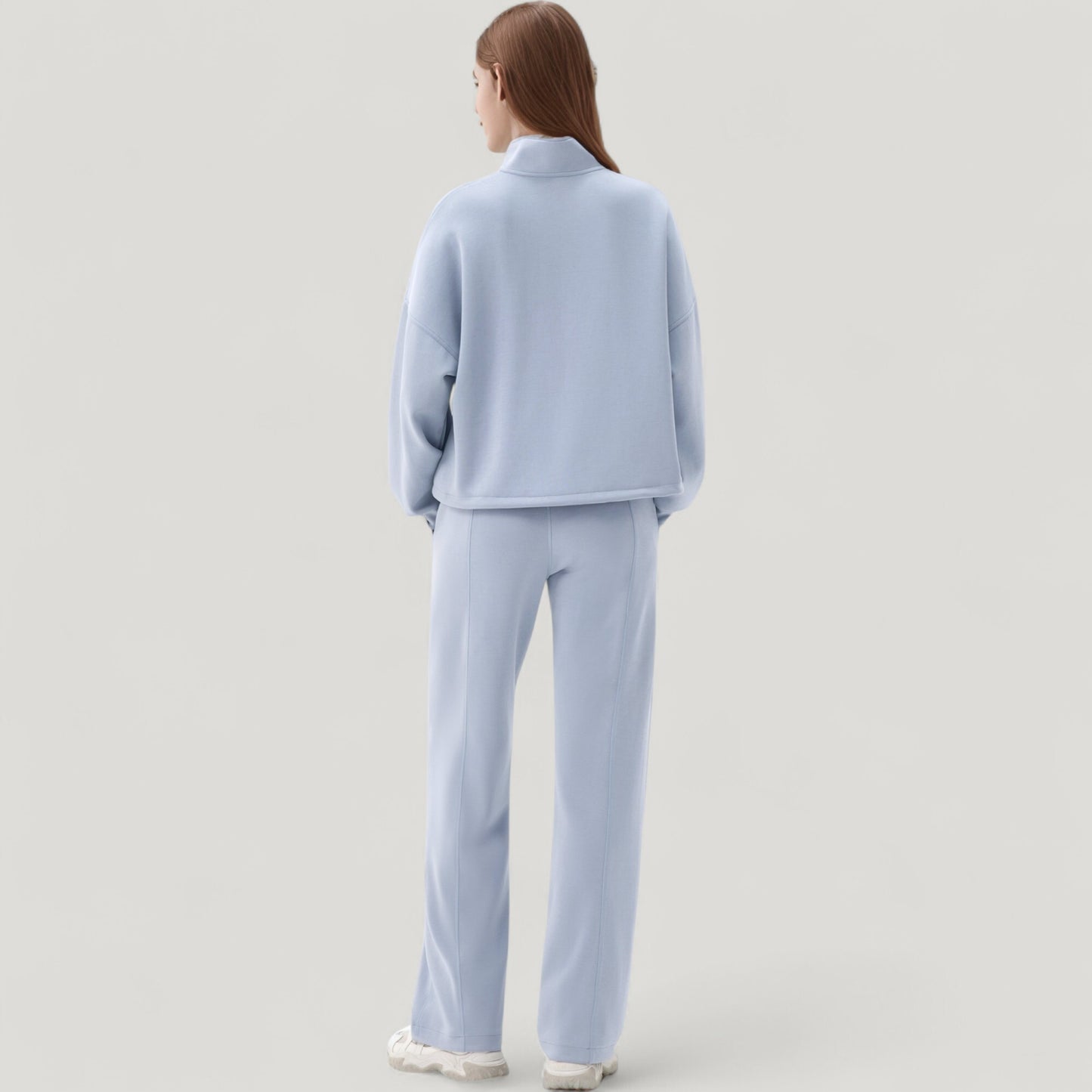 Wide Leg Lounge Pants with Elastic Drawstring Waist