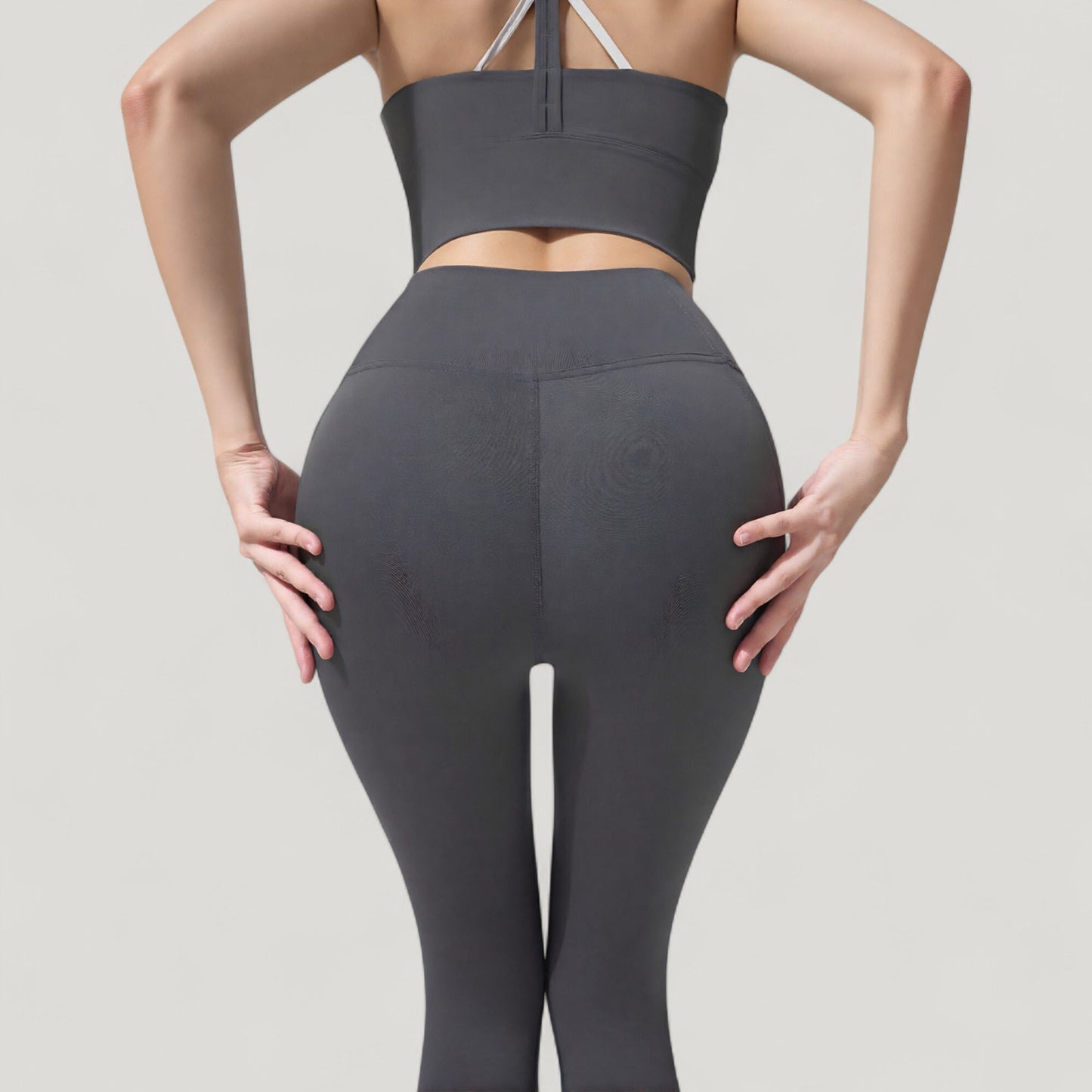 High Waist Full Length Leggings with Wide Waistband and Side Pocket