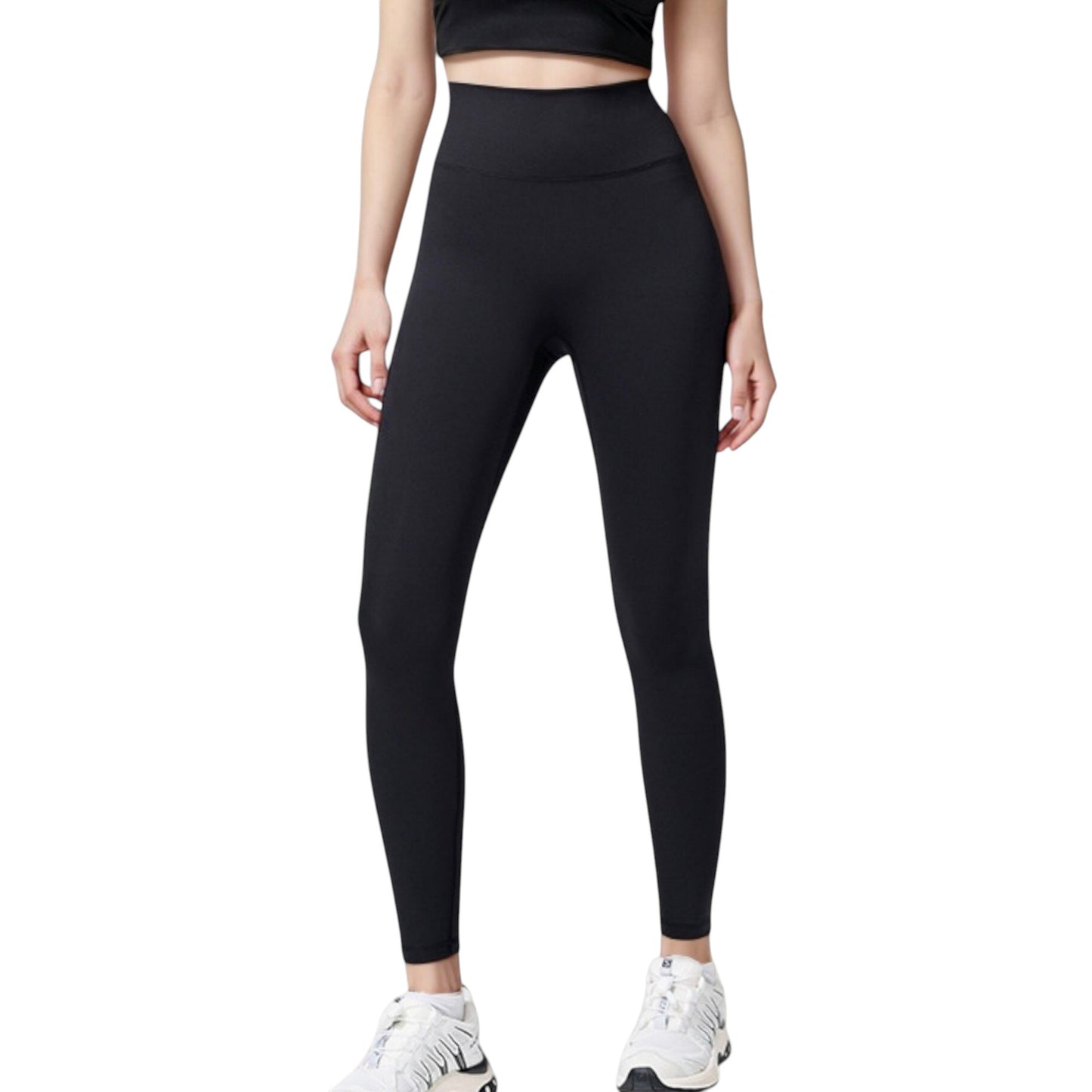 High Waist Full Length Seamless Leggings with Contoured Fit