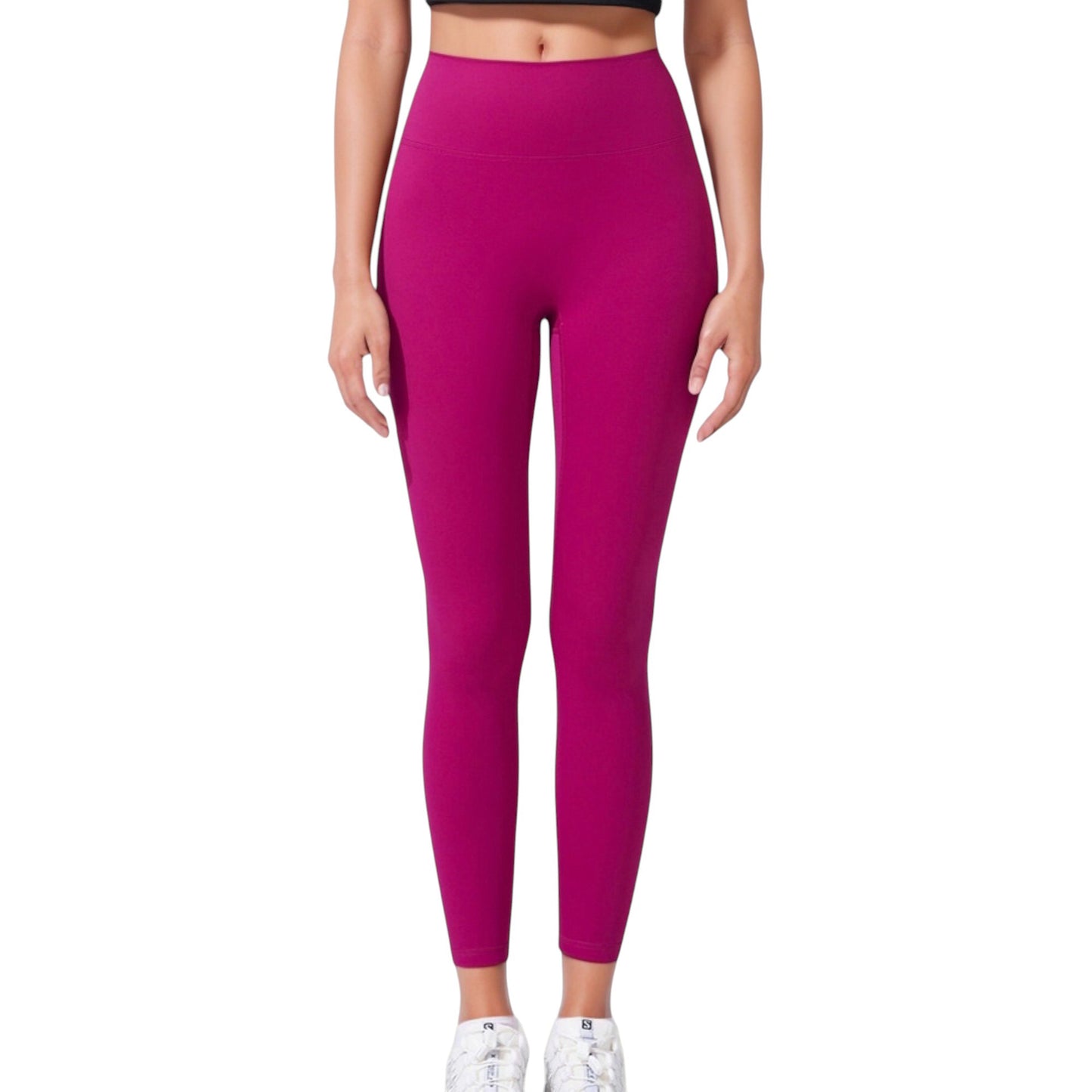 High Waist Full Length Seamless Leggings with Contoured Fit