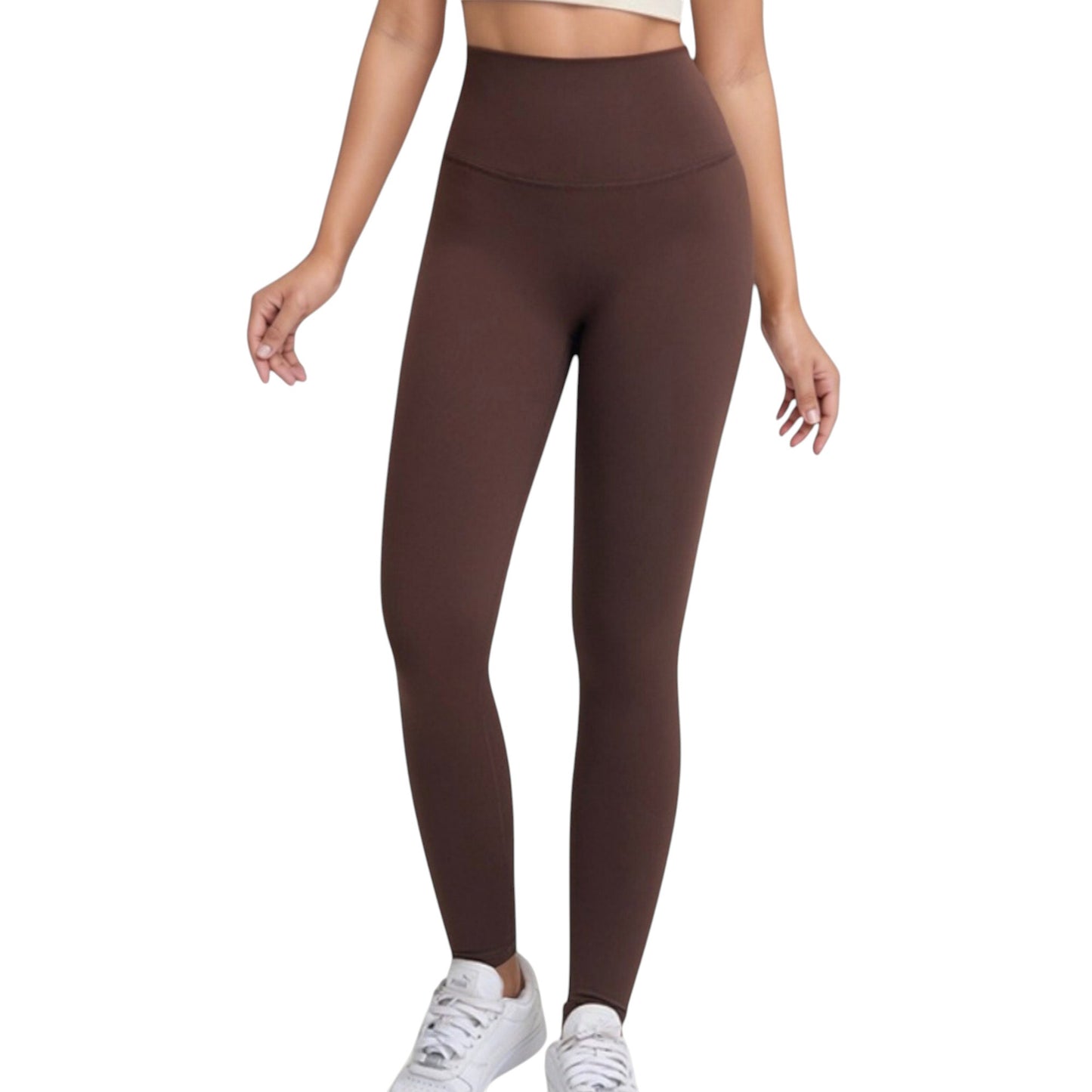 High Waist Full Length Seamless Leggings with Body Contouring Design