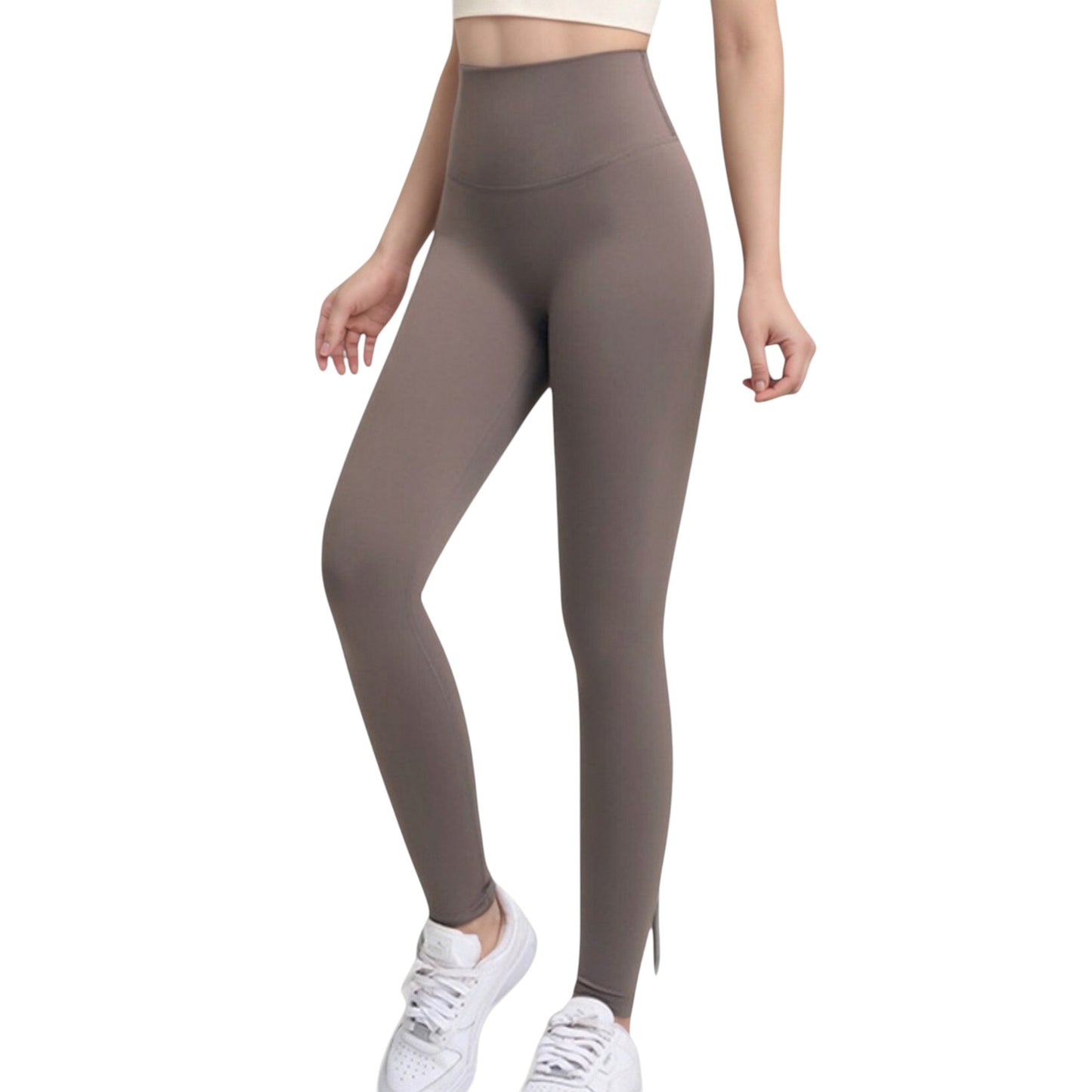 High Waist Full Length Seamless Leggings with Body Contouring Design