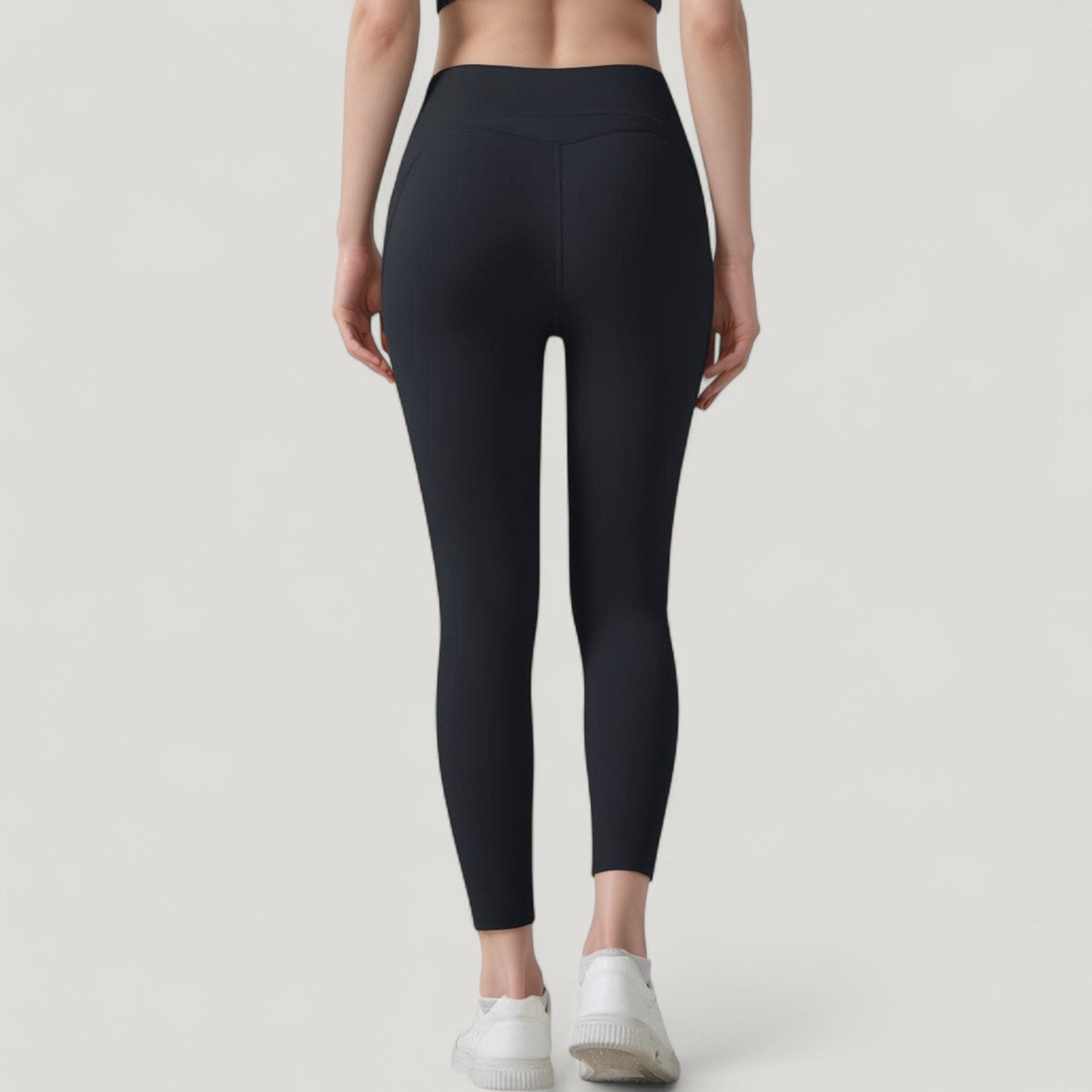 High Waist Leggings with Side Pockets and Seamless Fitted Design for Active and Casual Wear