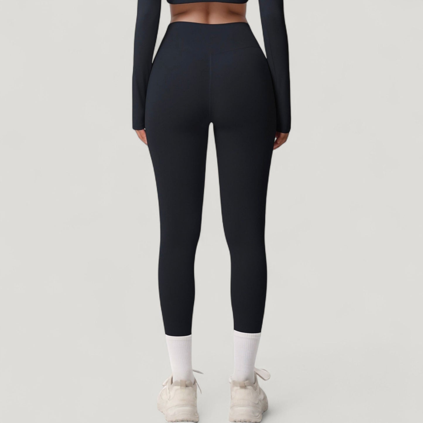 High Waist Leggings with Side Pockets and Seamless Stretch Fabric for Active and Everyday Wear