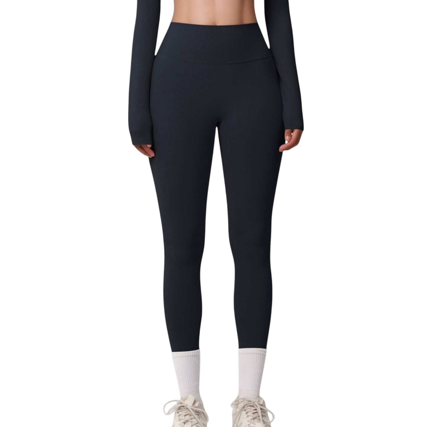 High Waist Leggings with Side Pockets and Seamless Stretch Fabric for Active and Everyday Wear