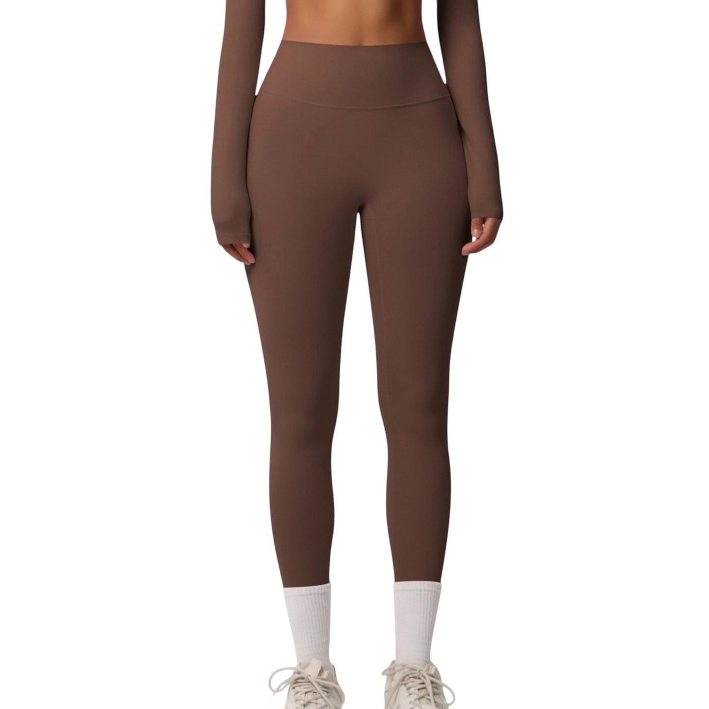 High Waist Leggings with Side Pockets and Seamless Stretch Fabric for Active and Everyday Wear