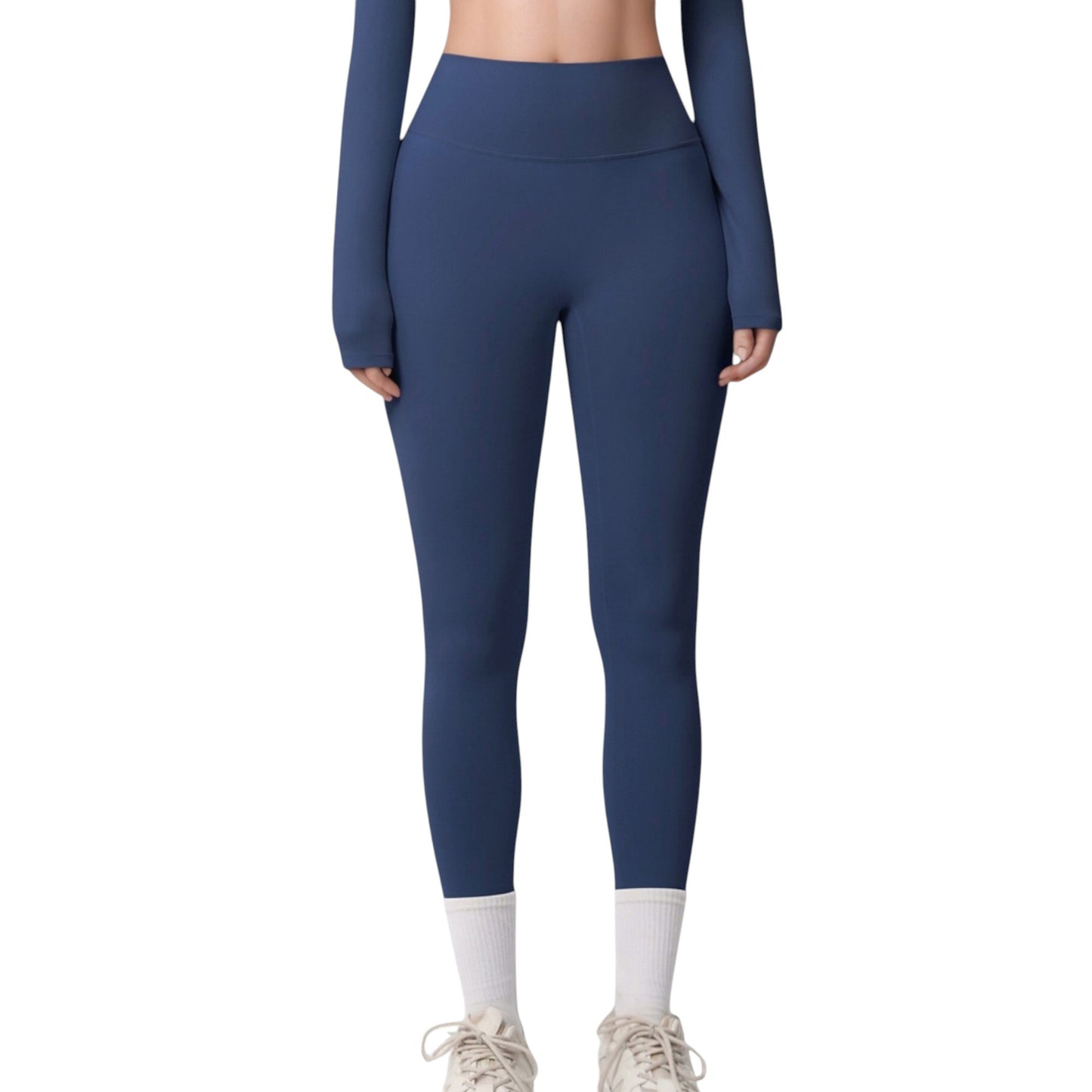High Waist Leggings with Side Pockets and Seamless Stretch Fabric for Active and Everyday Wear
