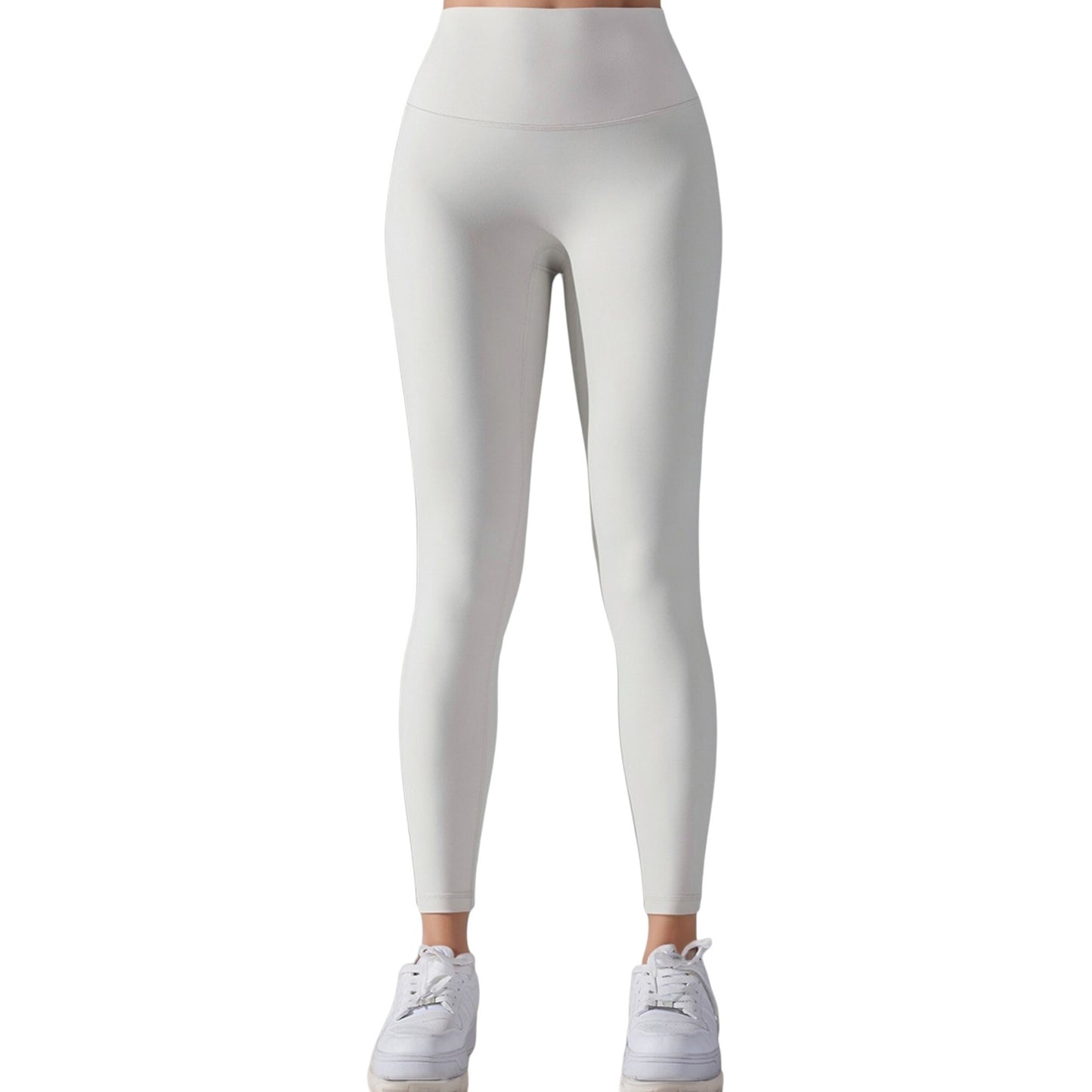 High Waist Seamless Full Length Leggings with Wide Waistband