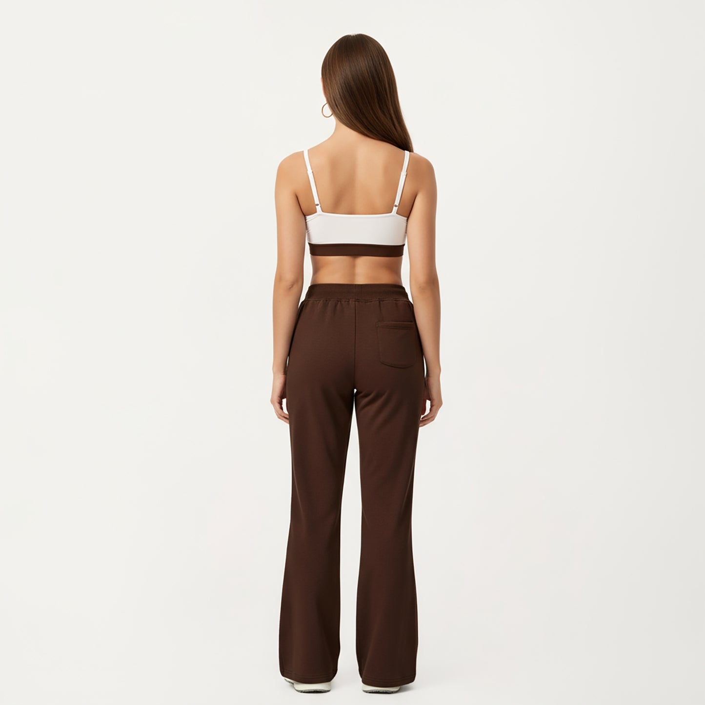 Wide Leg High Waist Drawstring Pants with Relaxed Fit and Soft Stretch Fabric