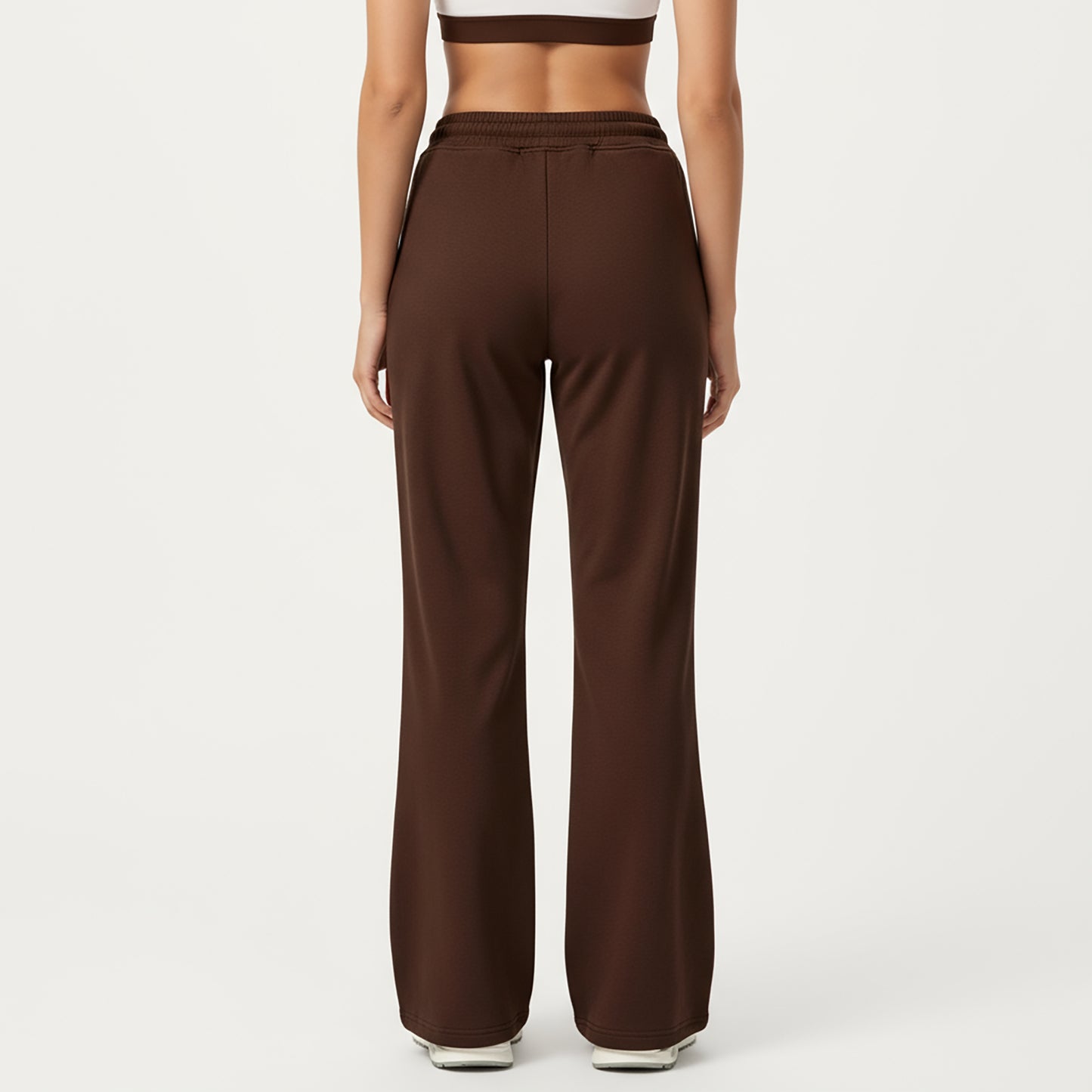 Wide Leg High Waist Drawstring Pants with Relaxed Fit and Soft Stretch Fabric