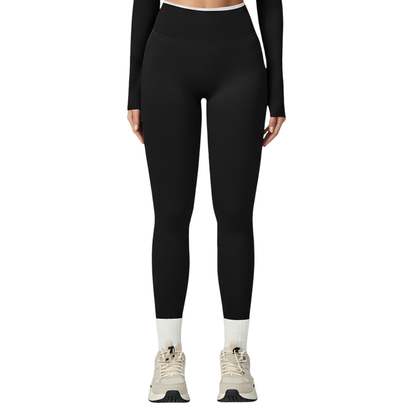High Waist Seamless Athletic Leggings with Stretch Fit and Contoured Design