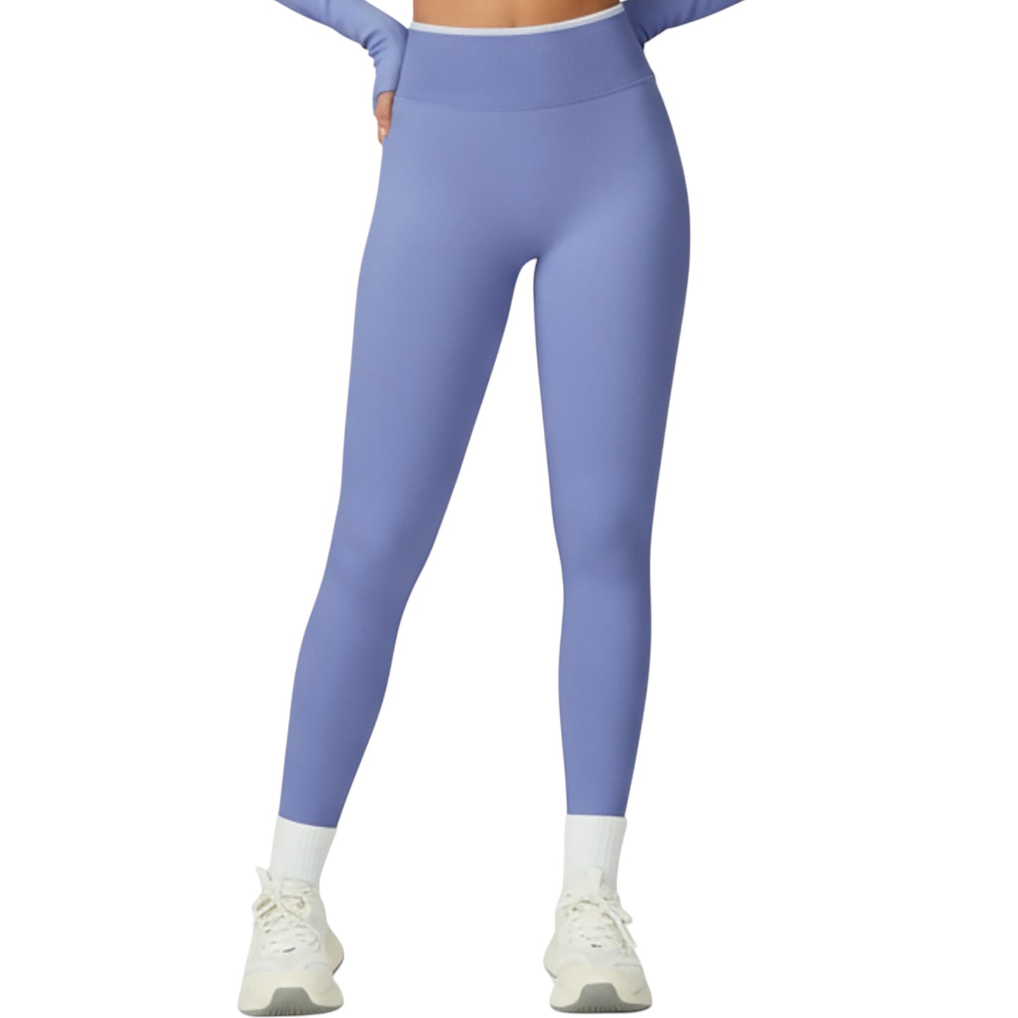 High Waist Seamless Athletic Leggings with Stretch Fit and Contoured Design