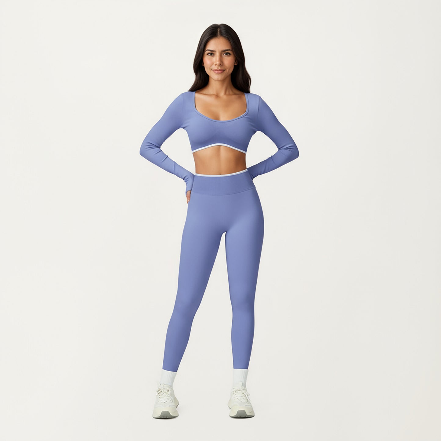 High Waist Seamless Athletic Leggings with Stretch Fit and Contoured Design