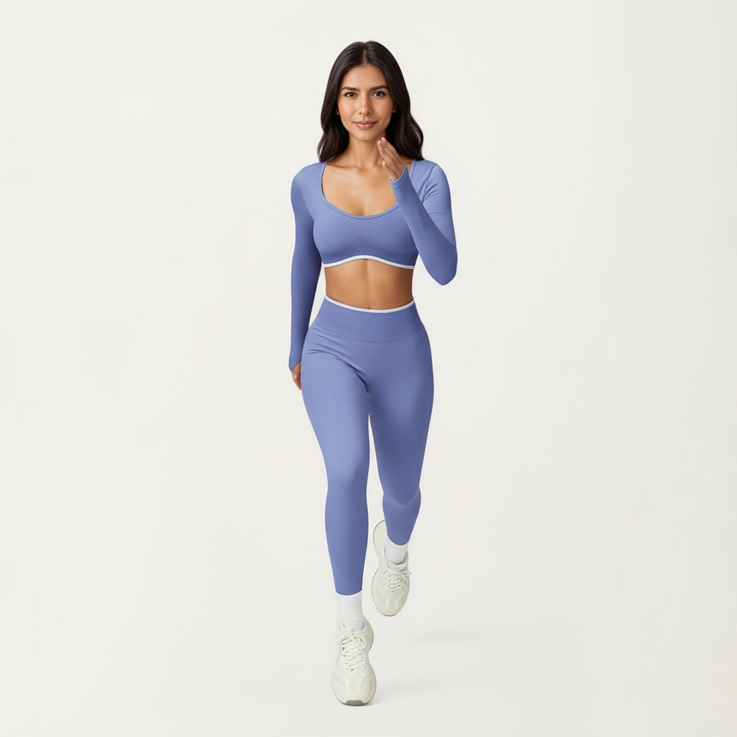 High Waist Seamless Athletic Leggings with Stretch Fit and Contoured Design
