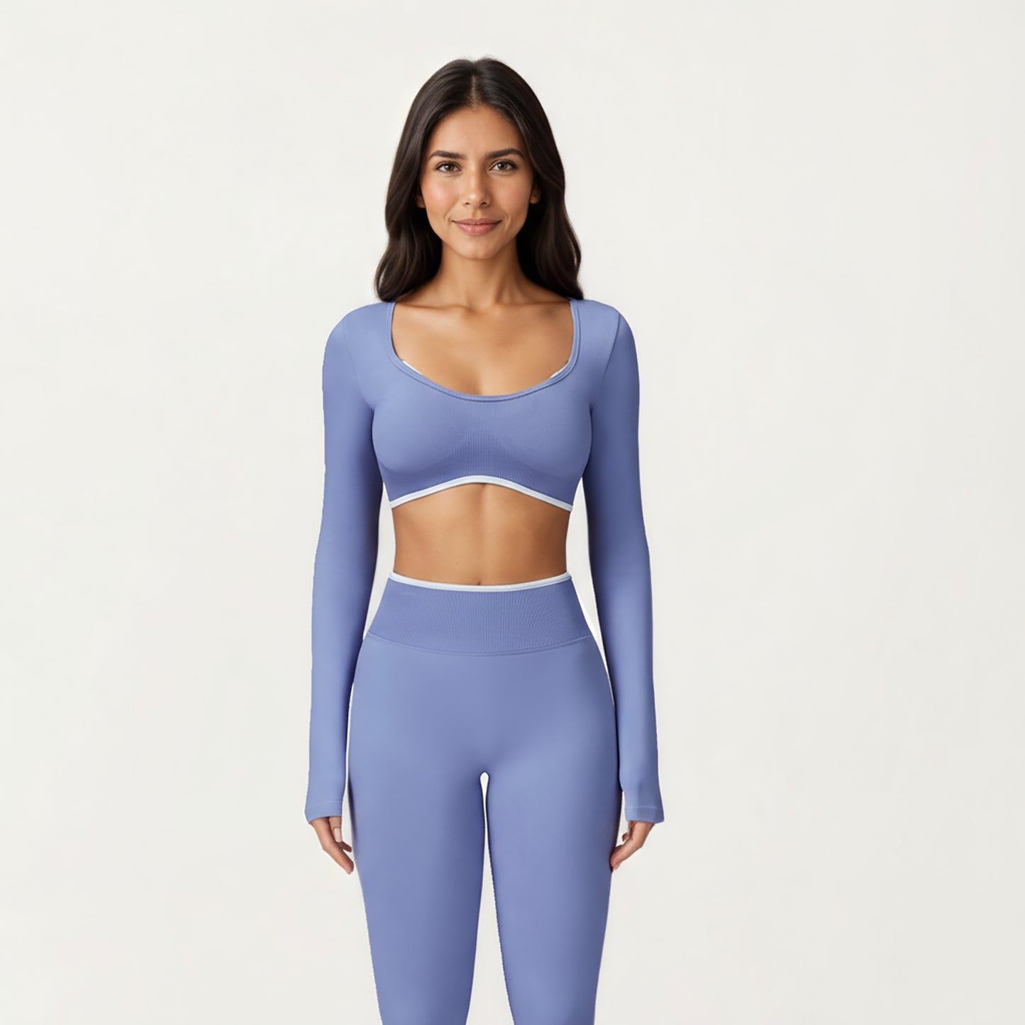 High Waist Seamless Athletic Leggings with Stretch Fit and Contoured Design