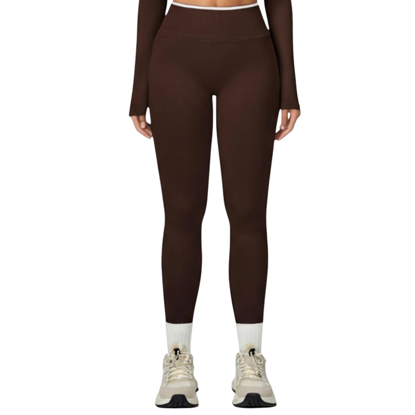 High Waist Seamless Athletic Leggings with Stretch Fit and Contoured Design
