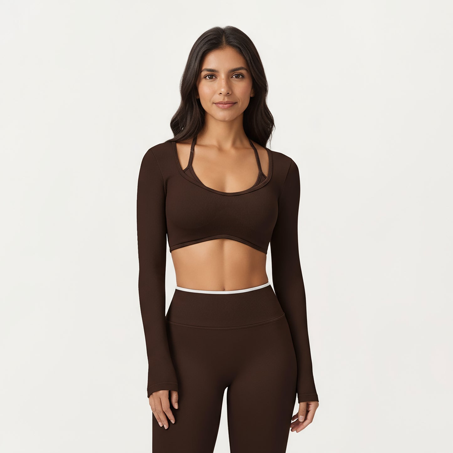 High Waist Seamless Athletic Leggings with Stretch Fit and Contoured Design