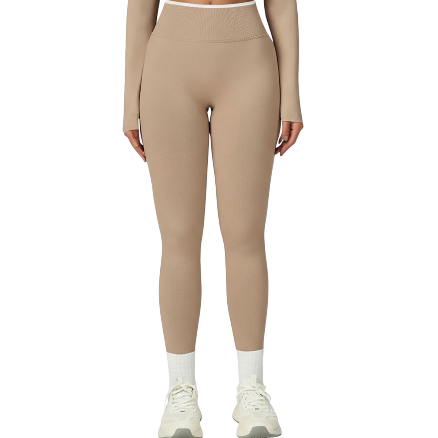 High Waist Seamless Athletic Leggings with Stretch Fit and Contoured Design