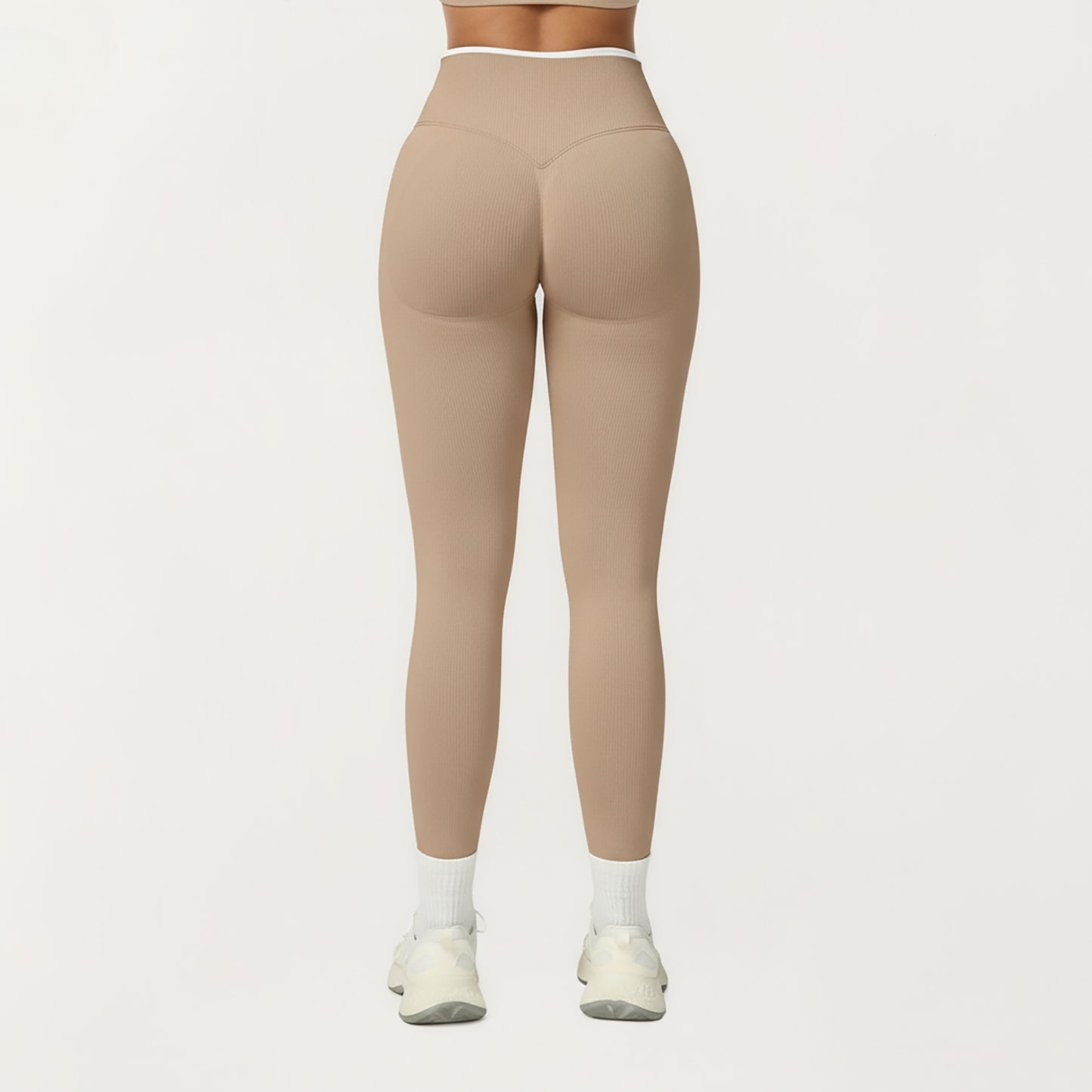 High Waist Seamless Athletic Leggings with Stretch Fit and Contoured Design