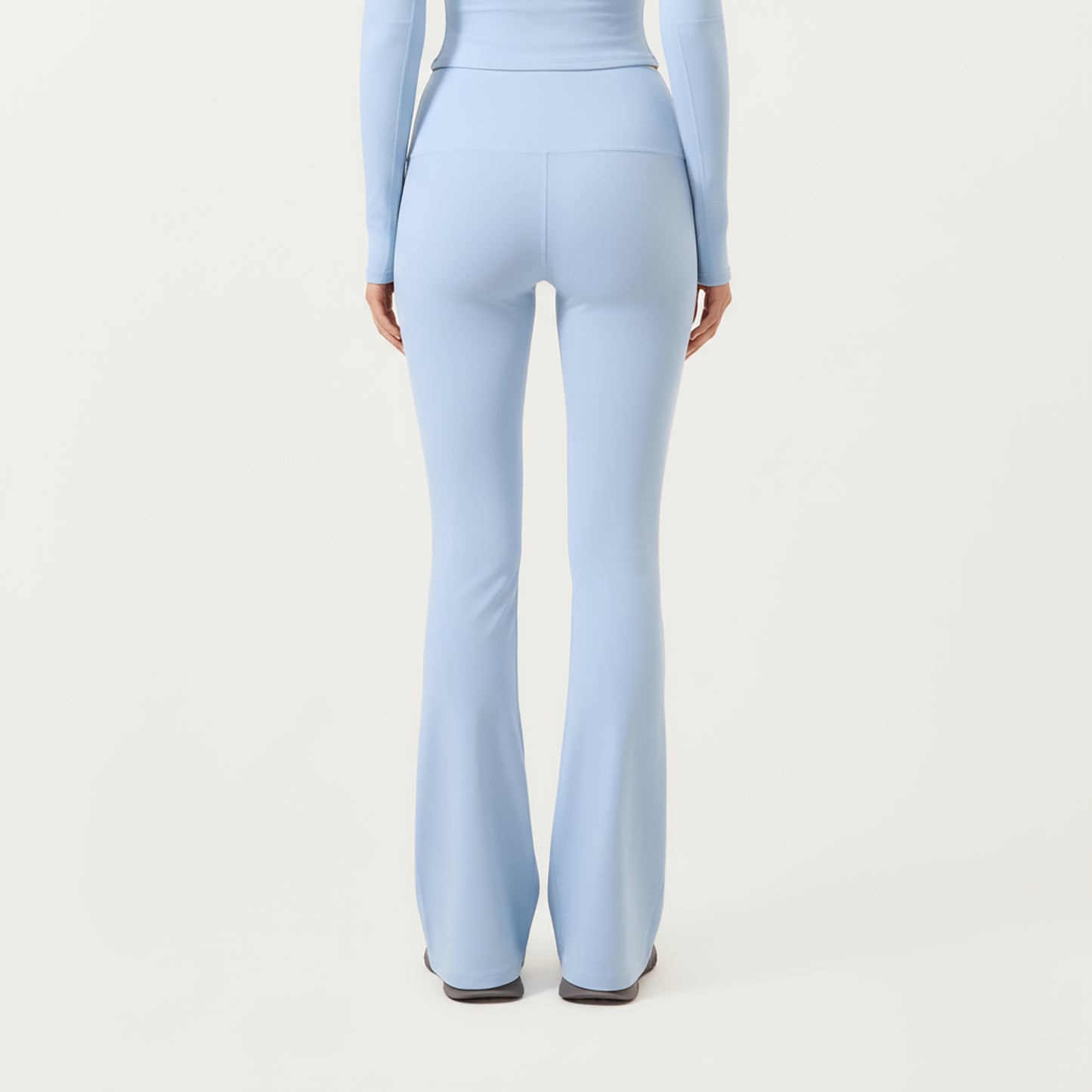 High Waist Wide Leg Pants with Drawstring Tie and Soft Stretch Fabric