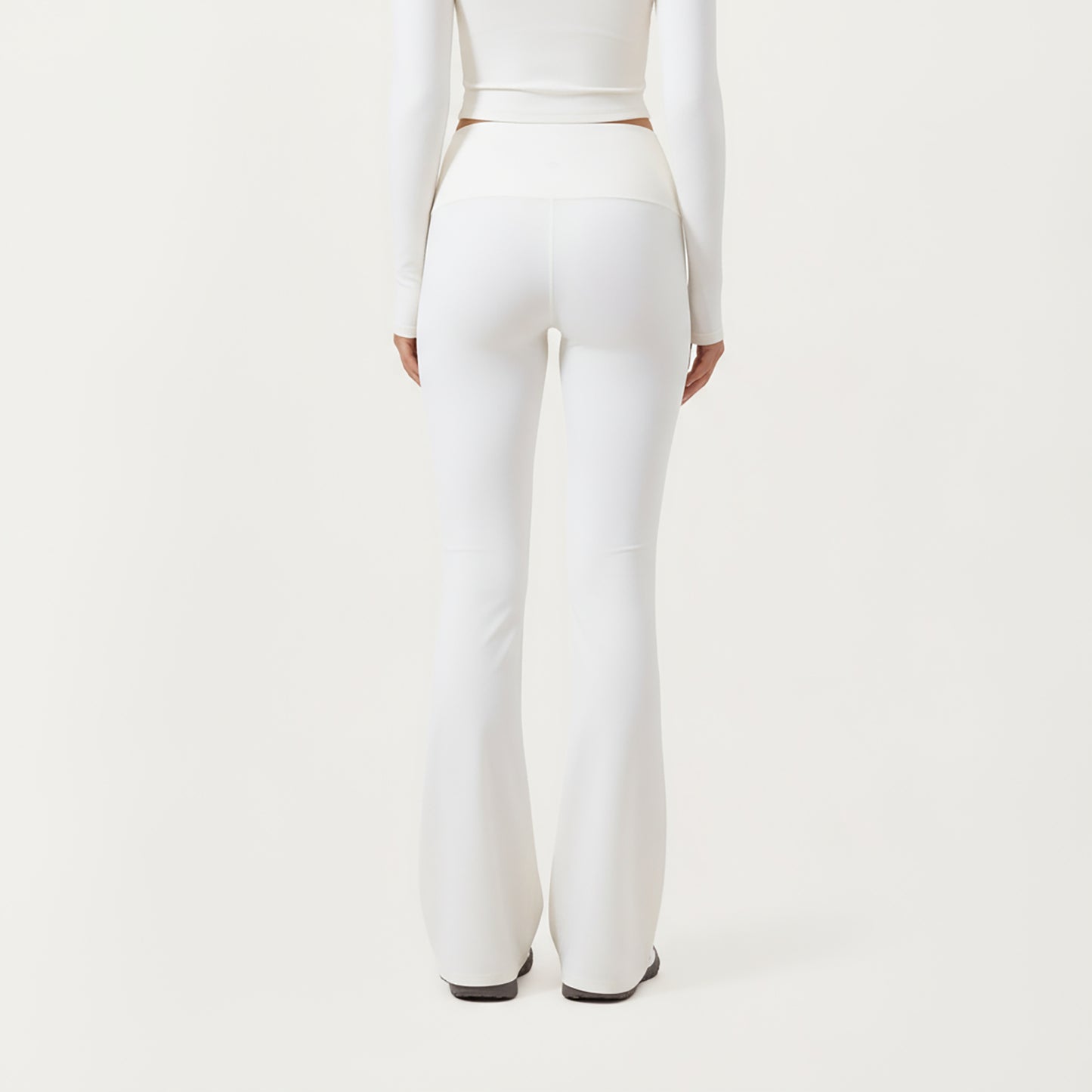 High Waist Wide Leg Pants with Drawstring Tie and Soft Stretch Fabric