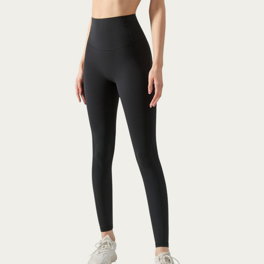 High Waist Compression Leggings with Seamless Stretch Fit and Smooth Sculpting Design