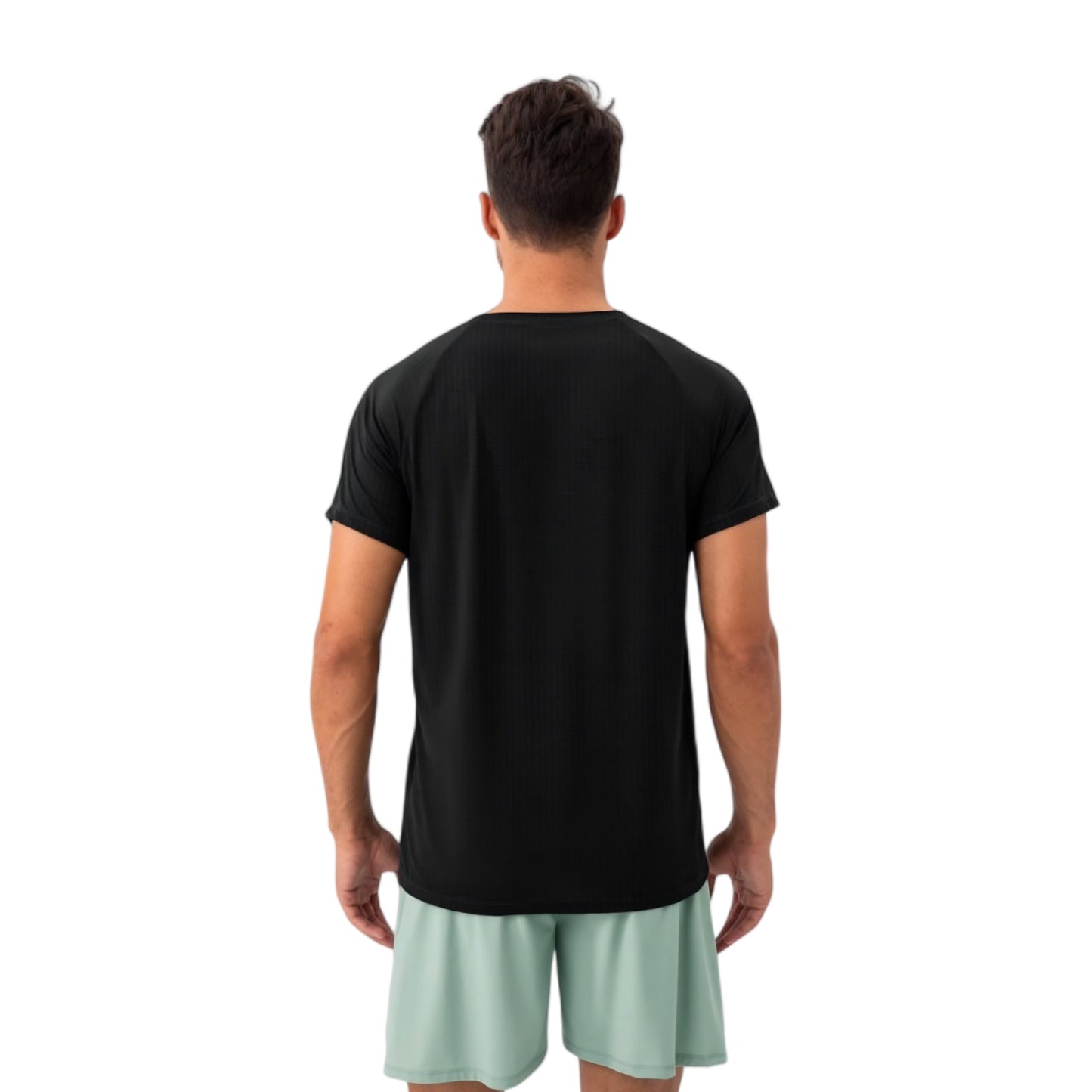 Men's Lightweight Performance T-Shirt with Moisture-Wicking Fabric and Raglan Sleeves