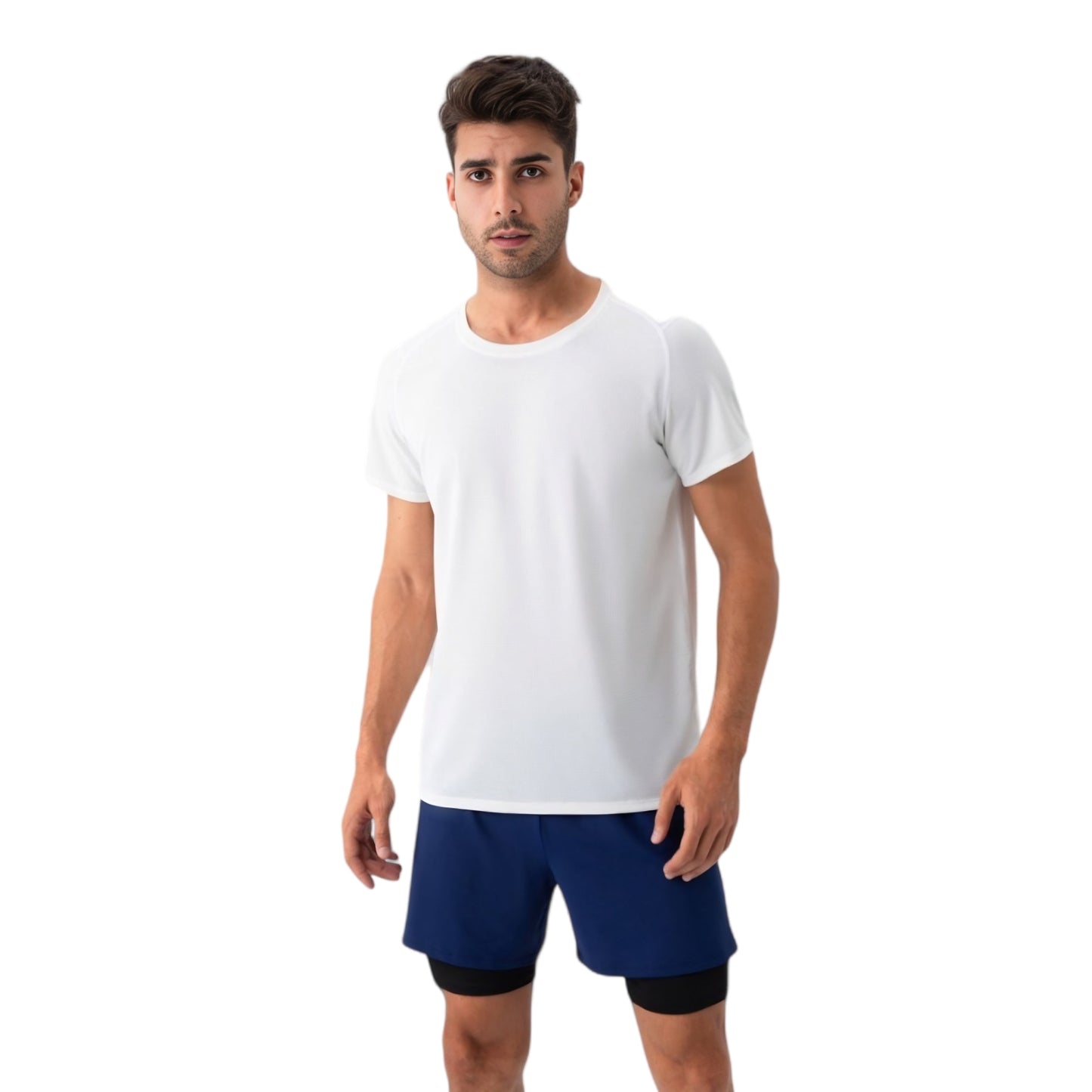 Men's Lightweight Performance T-Shirt with Moisture-Wicking Fabric and Raglan Sleeves