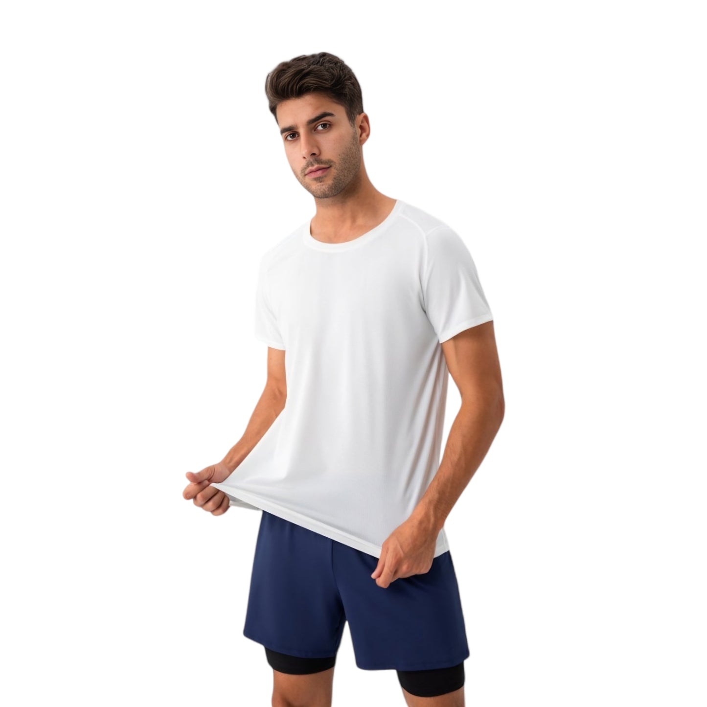 Men's Lightweight Performance T-Shirt with Moisture-Wicking Fabric and Raglan Sleeves