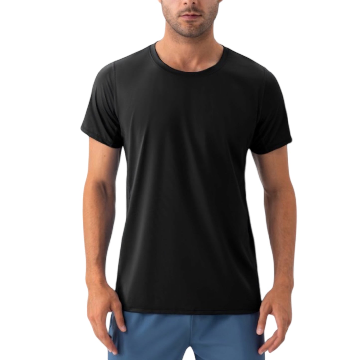 Men's Classic Fit Athletic T-Shirt with Quick-Dry Fabric and Short Sleeves
