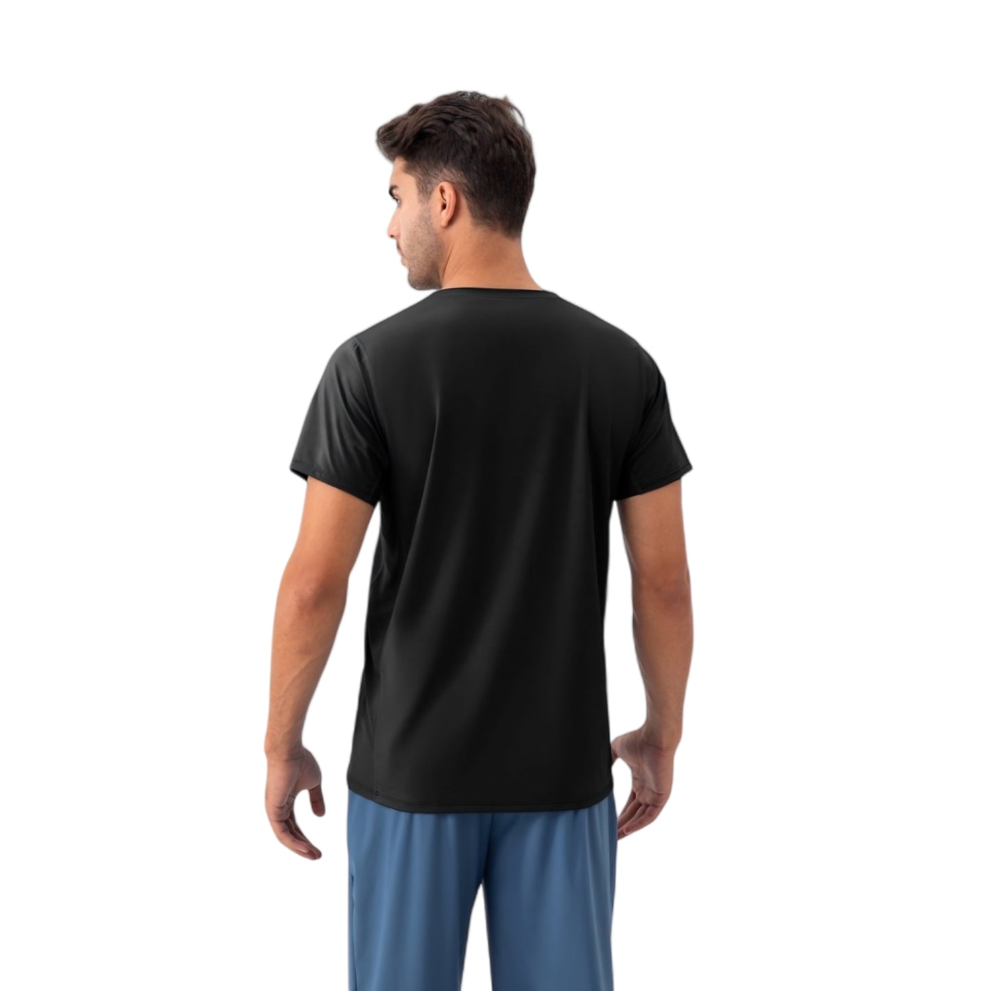 Men's Classic Fit Athletic T-Shirt with Quick-Dry Fabric and Short Sleeves