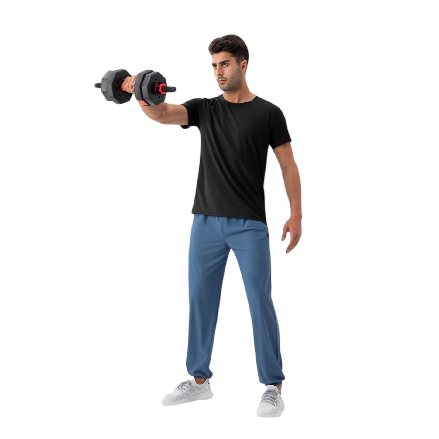 Men's Classic Fit Athletic T-Shirt with Quick-Dry Fabric and Short Sleeves