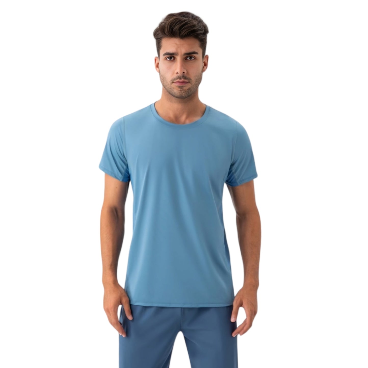 Men's Classic Fit Athletic T-Shirt with Quick-Dry Fabric and Short Sleeves