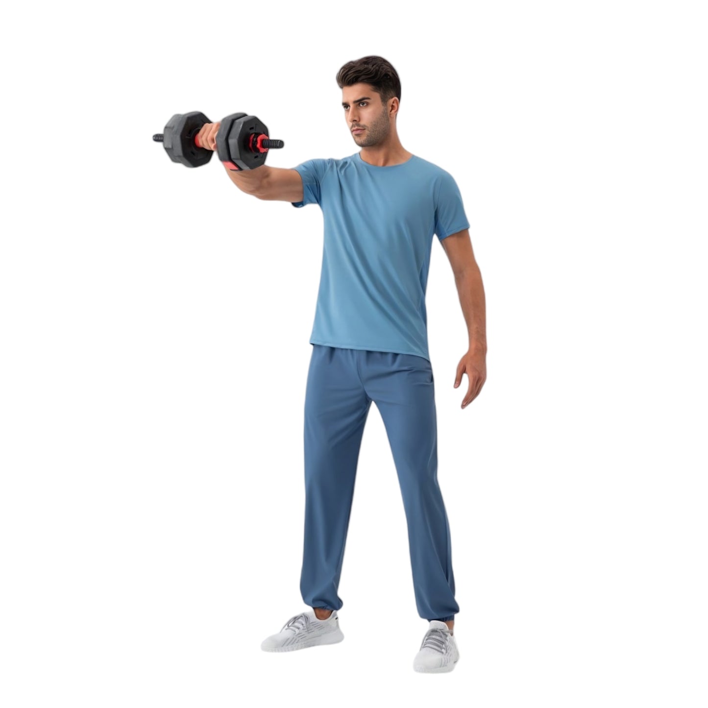 Men's Classic Fit Athletic T-Shirt with Quick-Dry Fabric and Short Sleeves