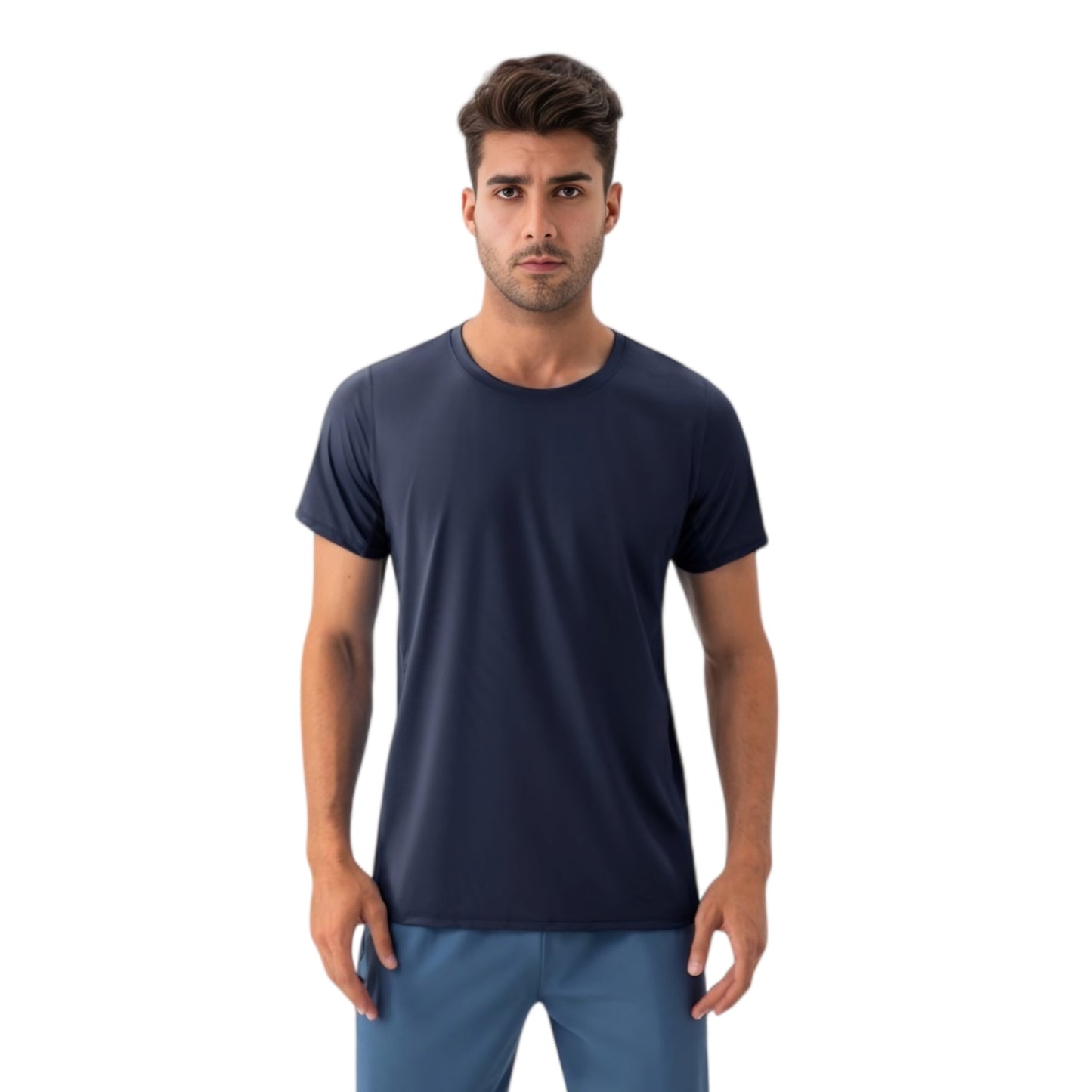 Men's Classic Fit Athletic T-Shirt with Quick-Dry Fabric and Short Sleeves
