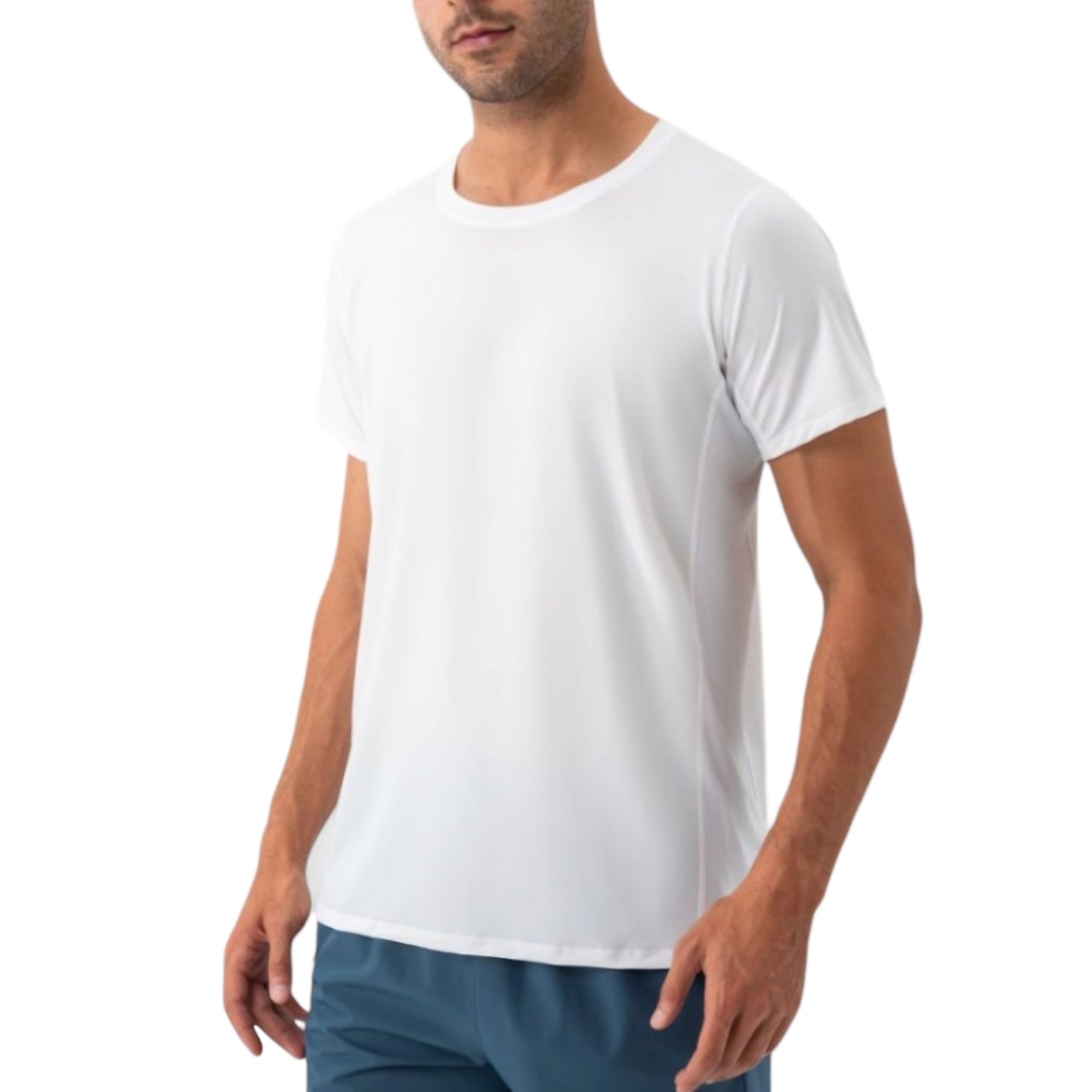 Men's Classic Fit Athletic T-Shirt with Quick-Dry Fabric and Short Sleeves